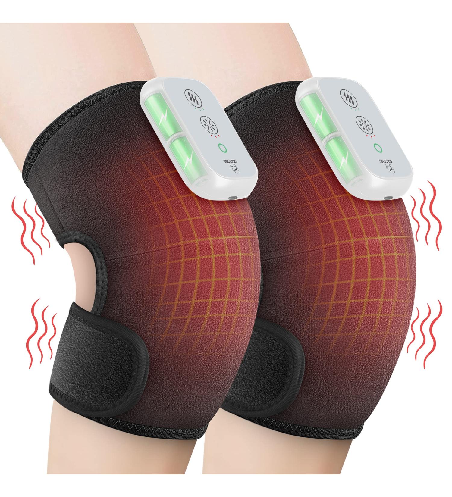 Comfier Cordless Knee Massager Heating Pad - Electric Heated Knee Brace for Pain Relief - Buy Online on GoSupps.com