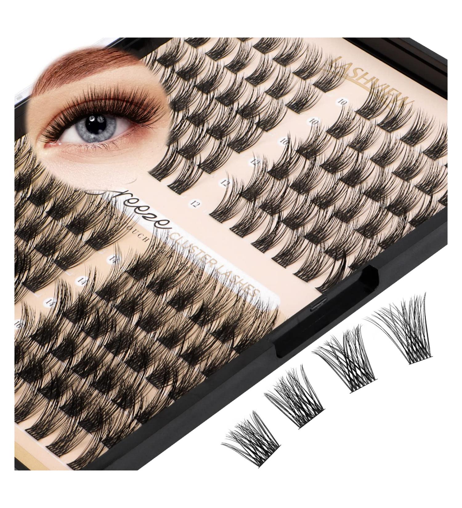 LASHVIEW Lash Clusters - DIY Eyelash Extensions | Volume Wispy Individual Clusters for Home Use | International Shipping Available - Buy Online on GoSupps.com