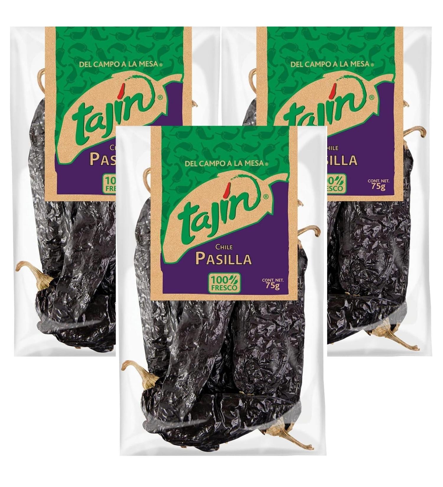 Tajin Authentic Mexican Chilli Value Bundle Containing 3 x Pasilla 75g (Total 225g) - Buy Online on GoSupps.com