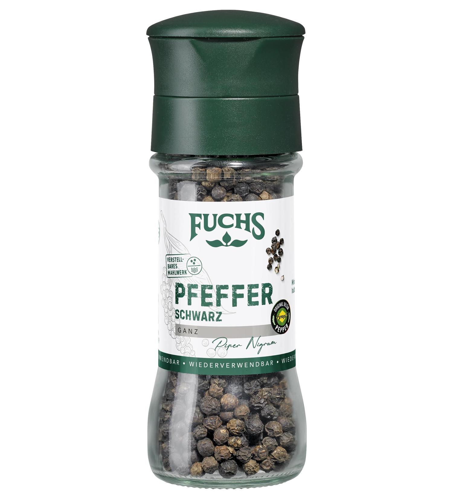 Buy Original Bel m Pepper - Fuchs Spice 50g | Whole Black Pepper for Dark Sauces | Adjustable Grinding Mill - Buy Online on GoSupps.com