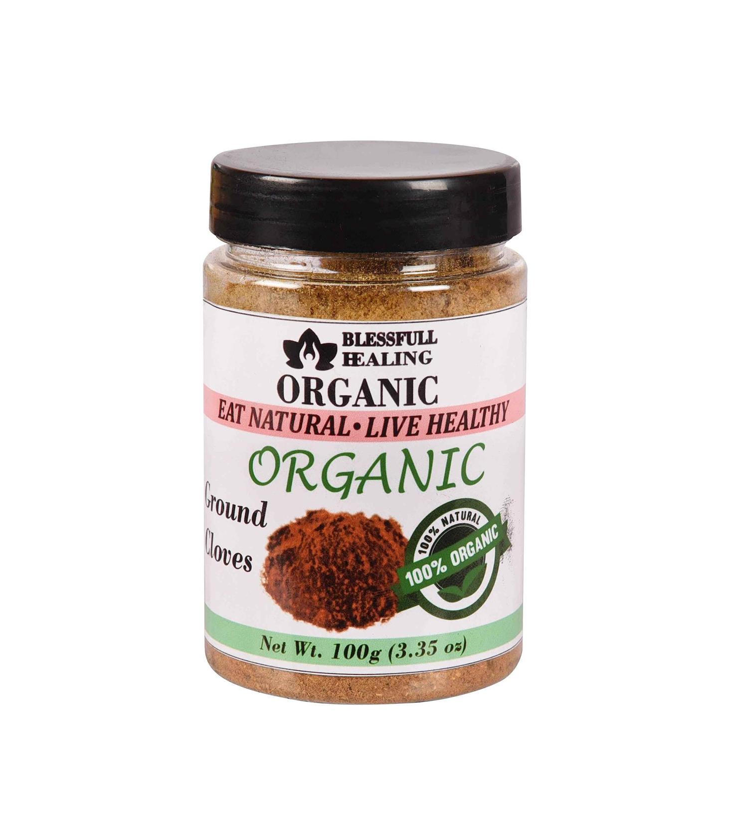 Blessfull Healing Organic Ground Cloves 100 Gram Airtight Container (Packing May Vary) 100 Gram 3.35 oz - Buy Online on GoSupps.com