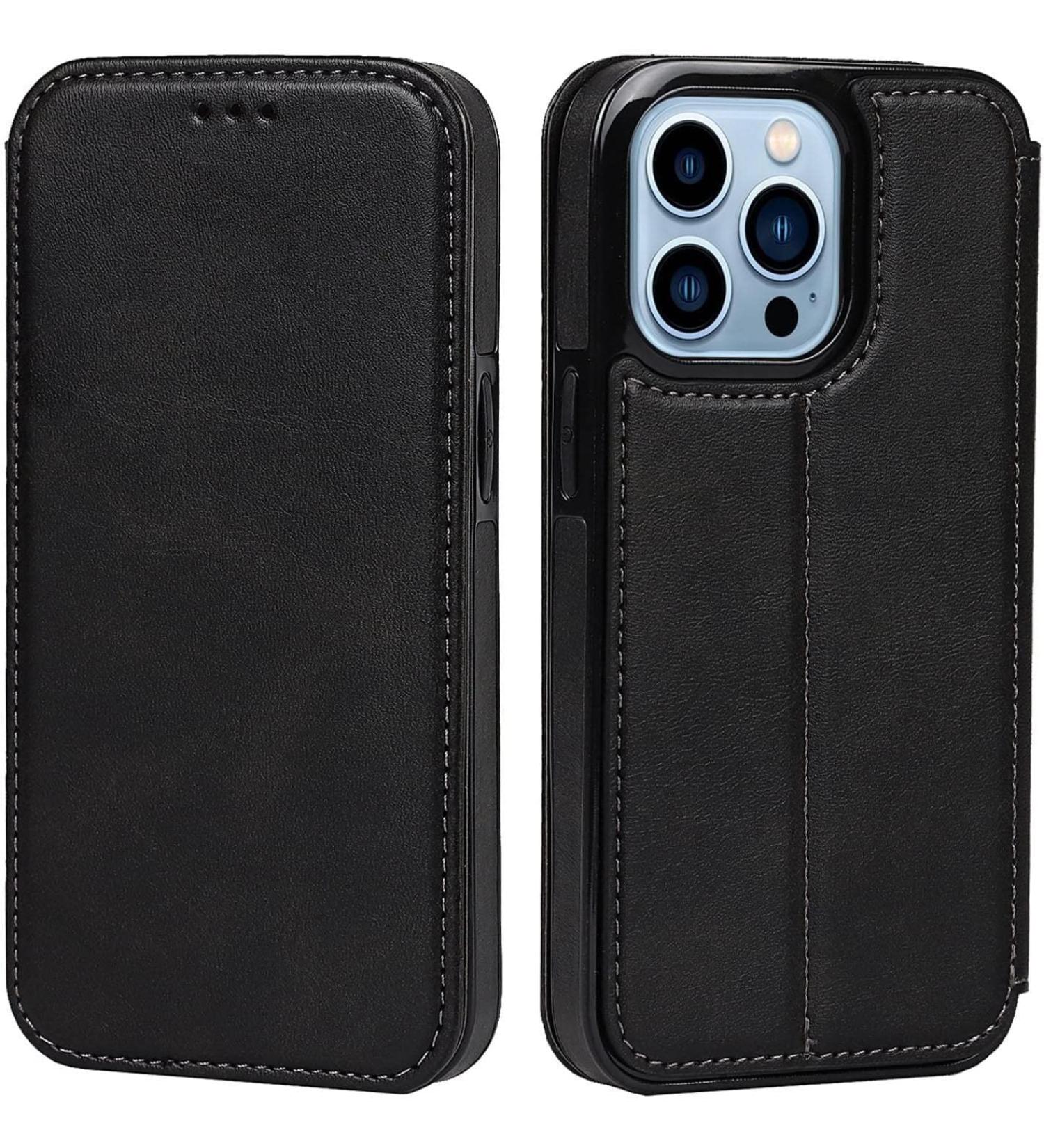 BRART Wallet Case for iPhone 13/13 Pro/13 Pro Max PU Leather Magnetic Protective Flip Case Cover with Credit Card Slot Viewing Stand Shockproof TPU (Color : Black Size : 13pro 6.1") 13pro 6.1" Black - Buy Online on GoSupps.com