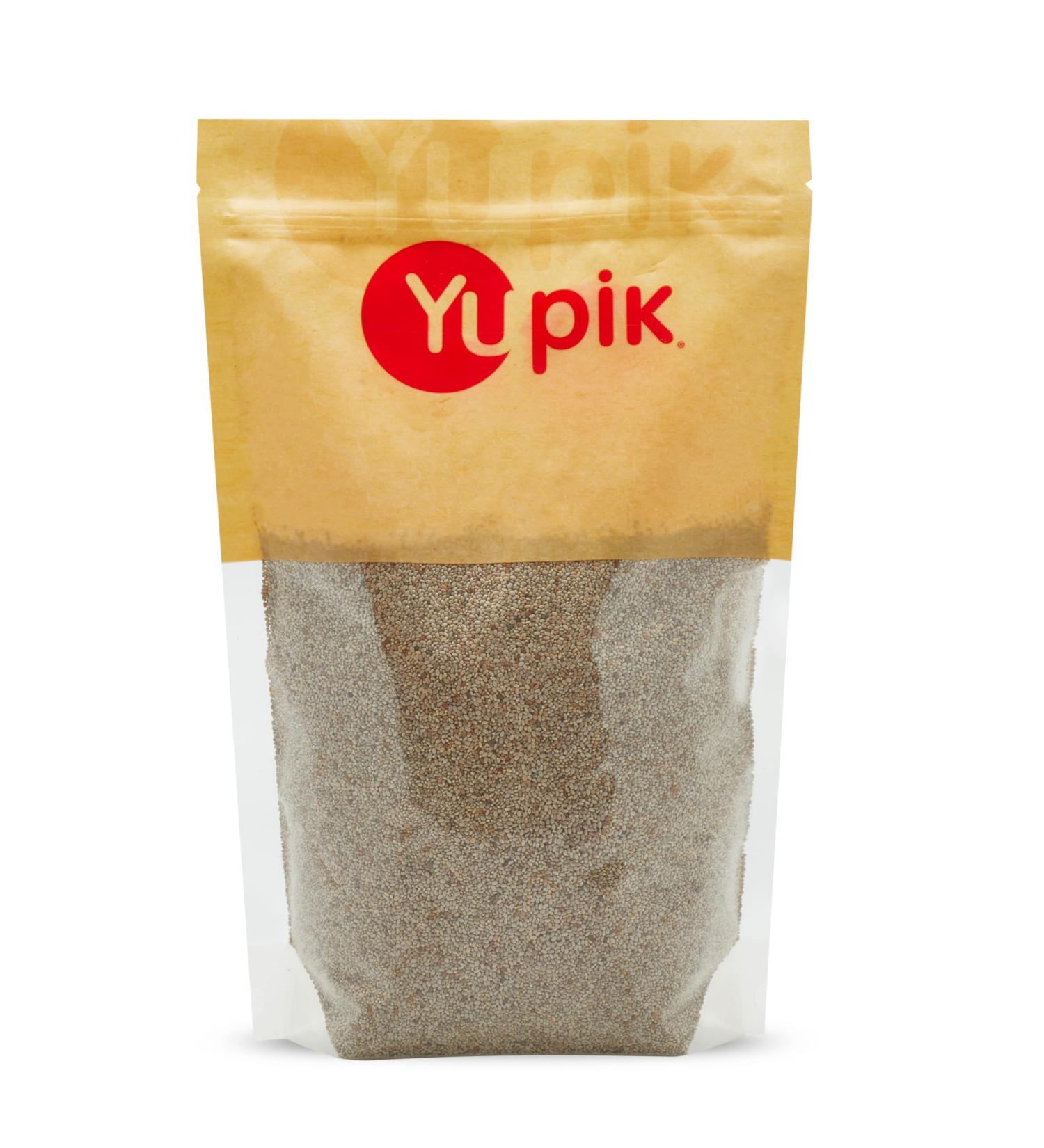 Yupik Raw White Chia Seeds 1 kg Gluten-Free Kosher Vegan Natural Seeds Plant-Based Superfood Rich in Fiber Source of Omega-3 Ideal for Chia Pudding & Smoothies Gels Easily Chia Seeds 1 kg - Buy Online on GoSupps.com