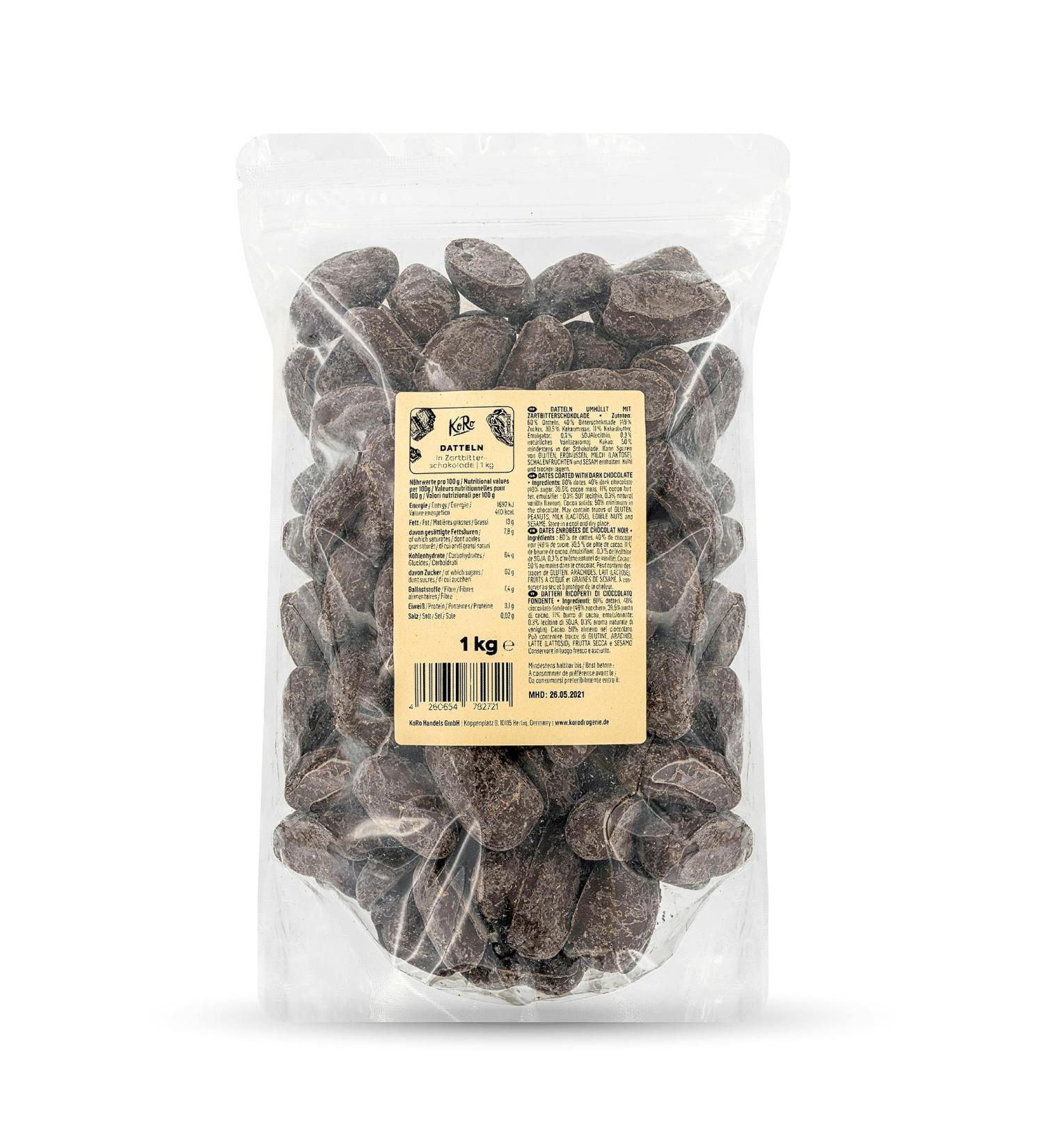 Choir KoRo Dates with dark chocolate 1 kg - Buy Online on GoSupps.com