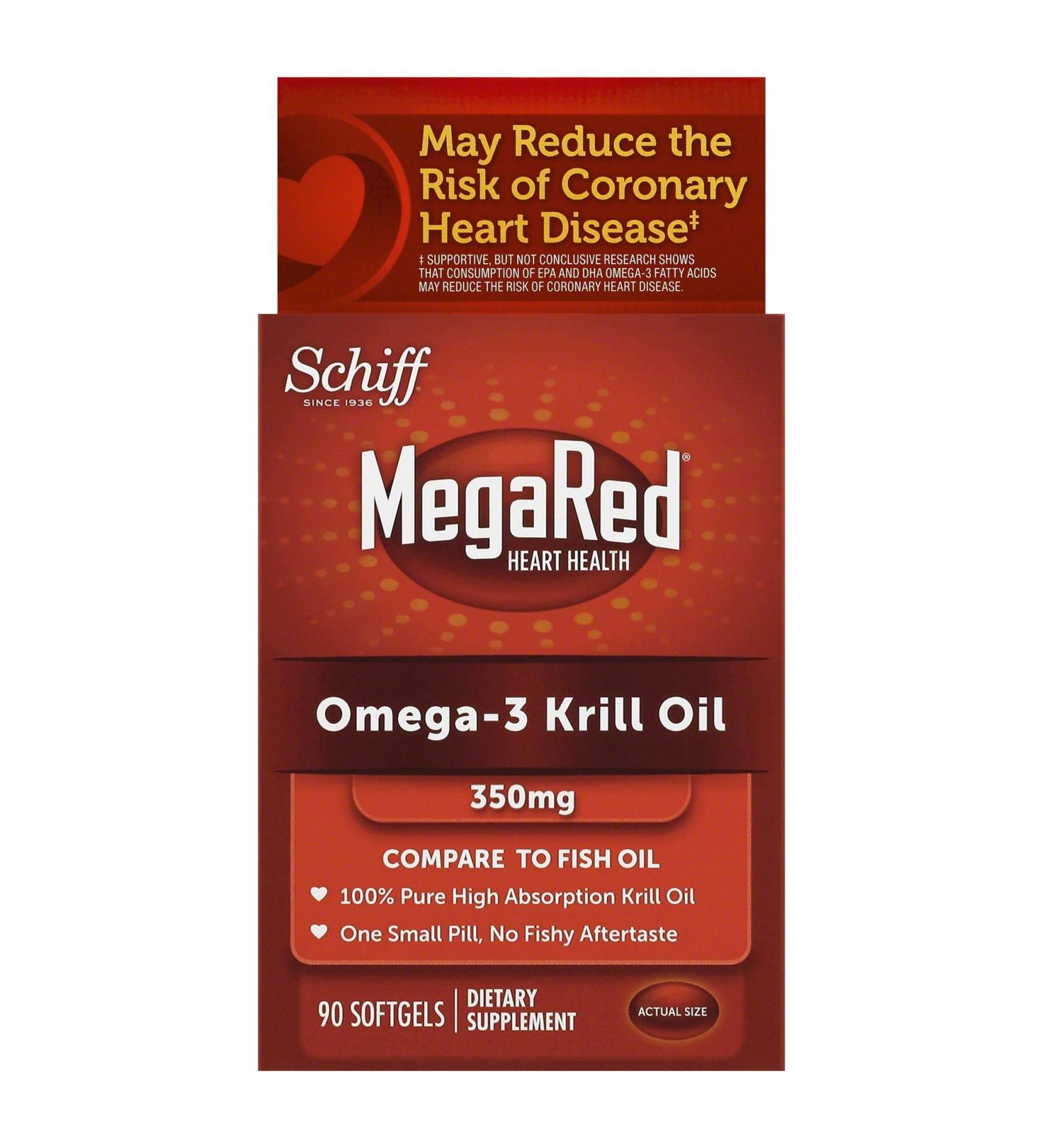 MegaRed Omega 3 Krill Oil 300mg Supplement 90 Count (Pack of 3 (90 ct ea)) by Megared - Buy Online on GoSupps.com
