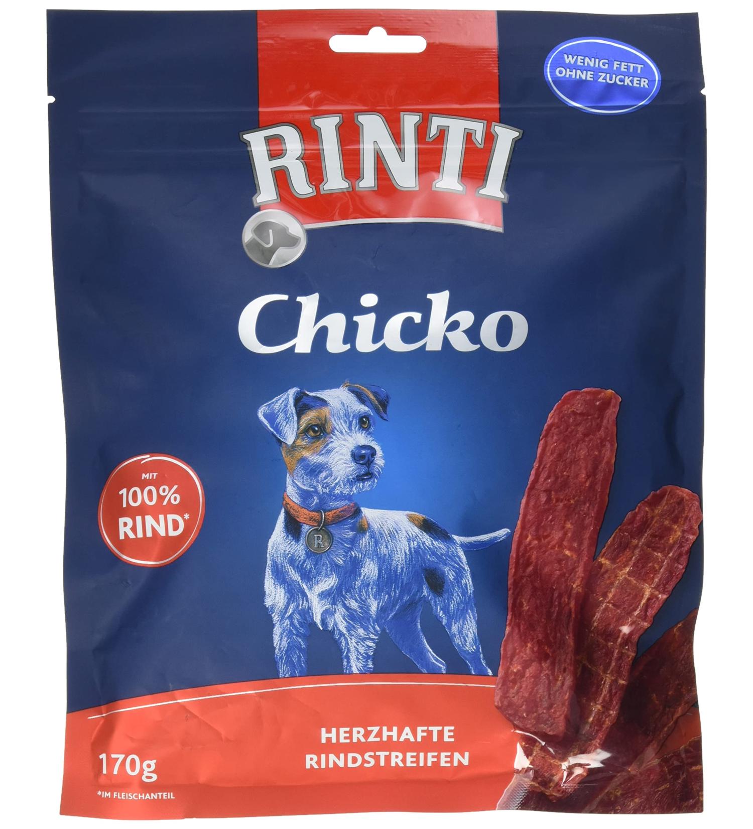Rinti Extra Chicko Beef Strips 170g - Premium Beef Dog Treats for International Shipping - Buy Online on GoSupps.com