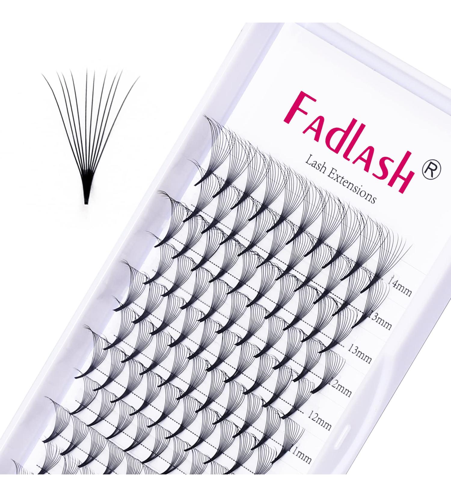 Volume Eyelashes C Curl 0.07mm | 10D Lash Extensions 8-14mm | Natural Long Individual Eyelash Clusters - Buy Online on GoSupps.com