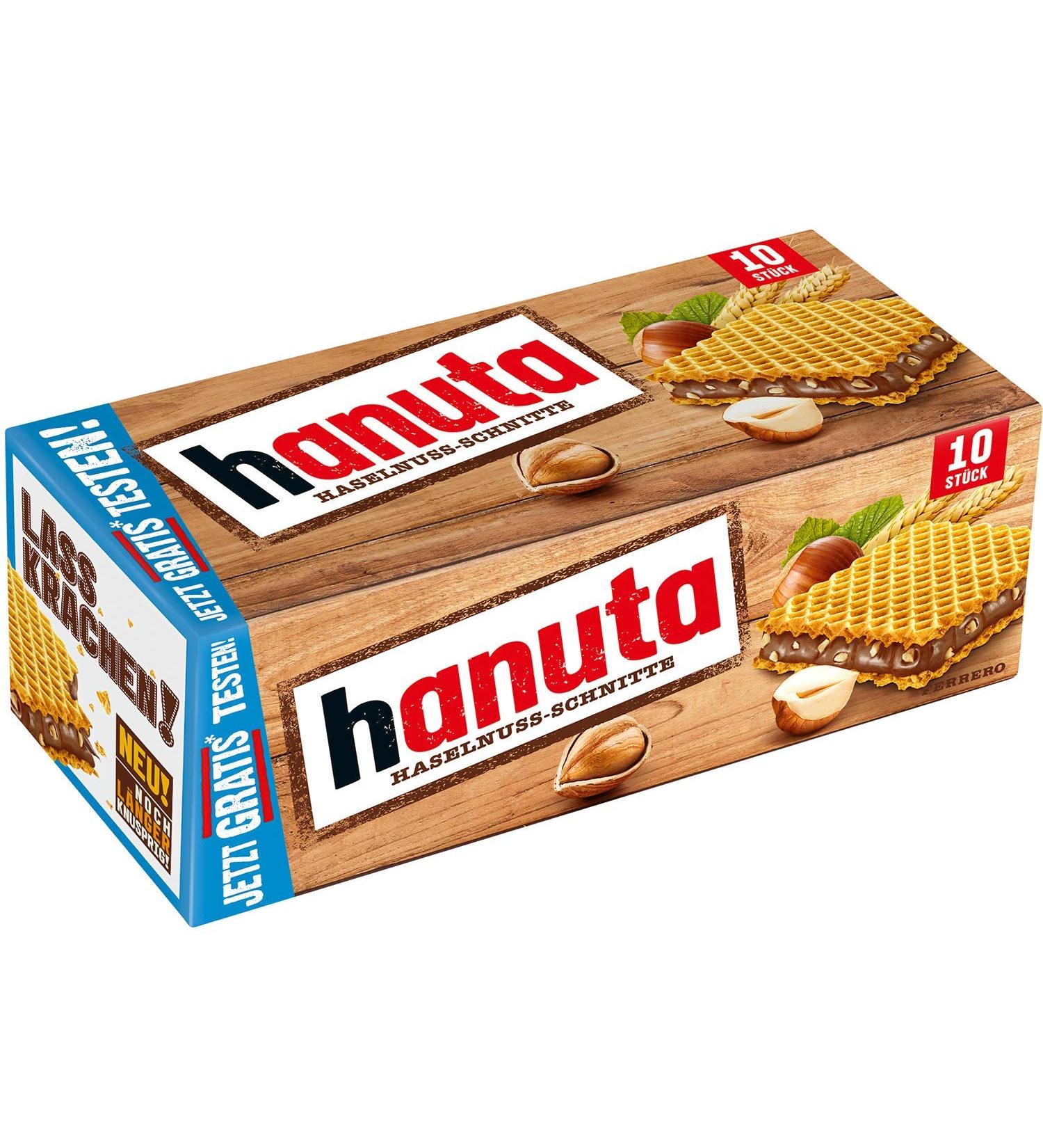  ATOTOP Hanuta Pack of 2 Hazelnut Slices with Crispy Waffles 220g - Buy Online on GoSupps.com