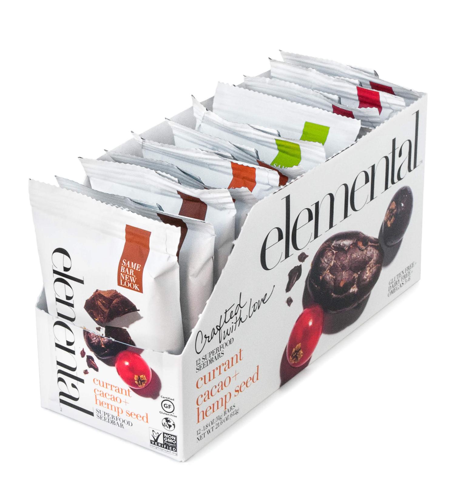 Elemental Superfood Variety Pack: 12 Organic Seedbars | Plant Based, Gluten-Free, Non-GMO & Dairy-Free | Kosher Certified | Refrigerated Bar - Buy Online on GoSupps.com