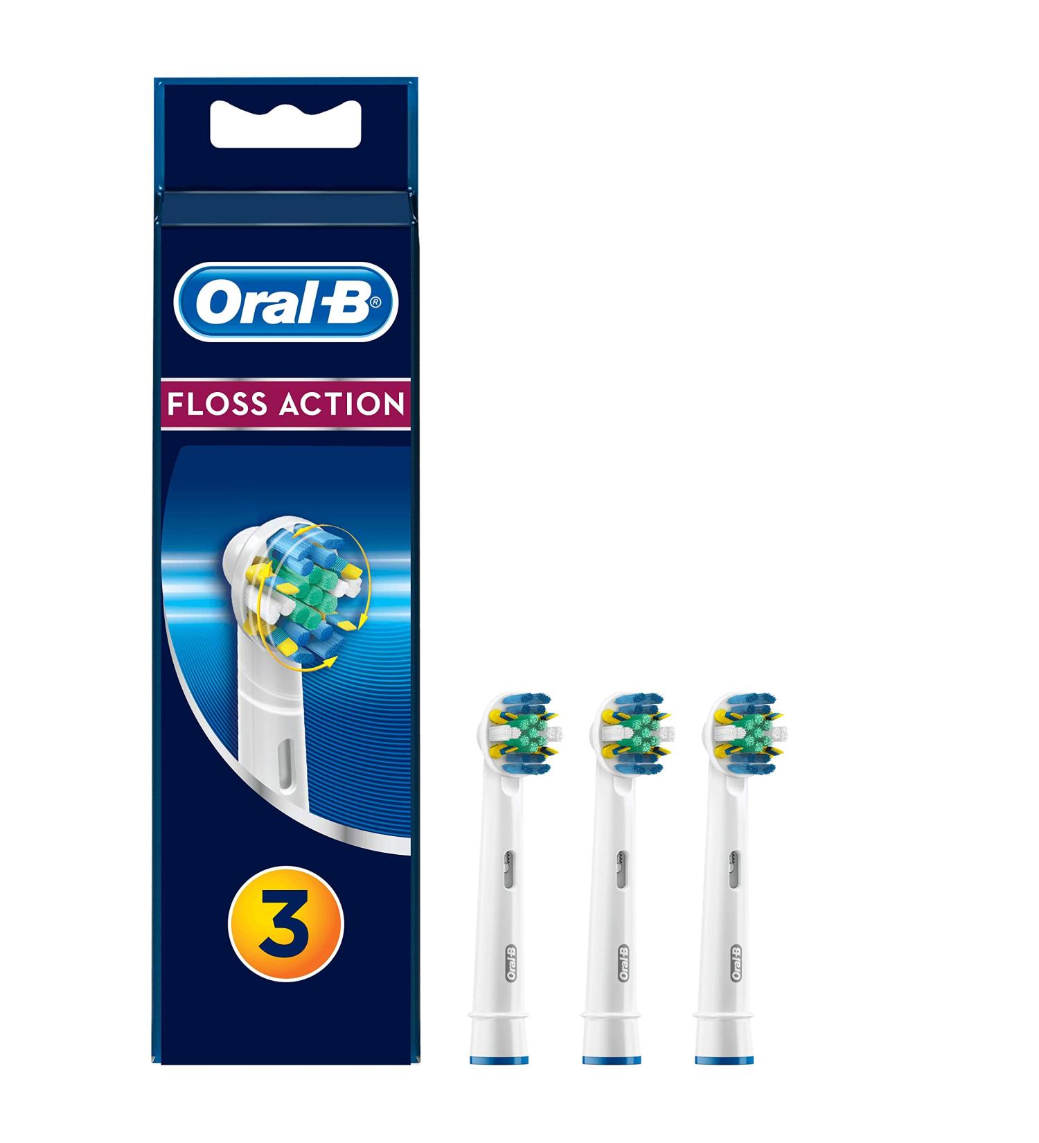 Braun Oral-B Deep Cleaning Toothbrush Heads - Pack of 3 - Buy Online on GoSupps.com