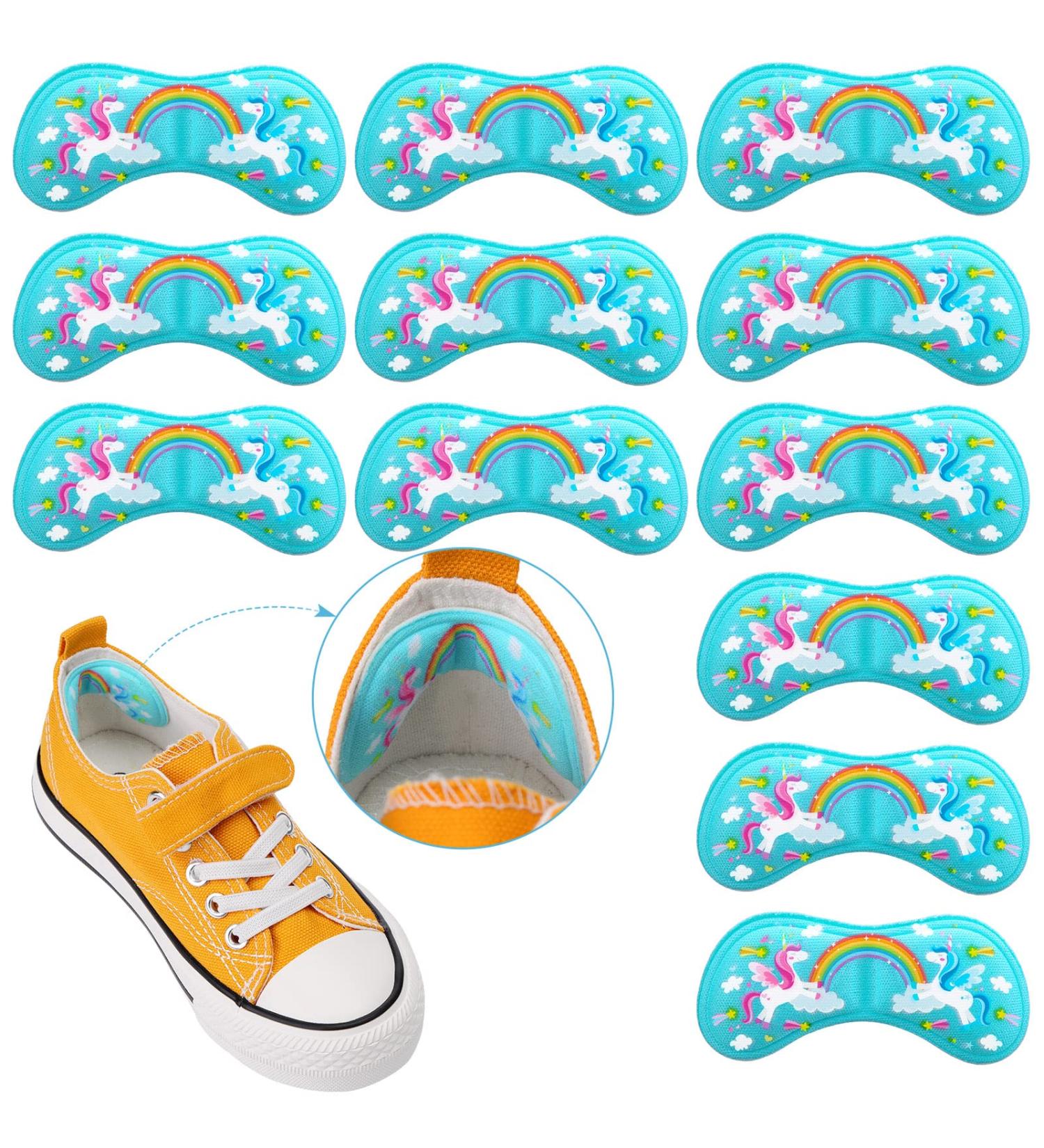 12pc Kids Unicorn Heel Grips - Prevent Skin Rubbing & Blisters, Soft Shoe Inserts for Girls & Boys - Buy Online on GoSupps.com