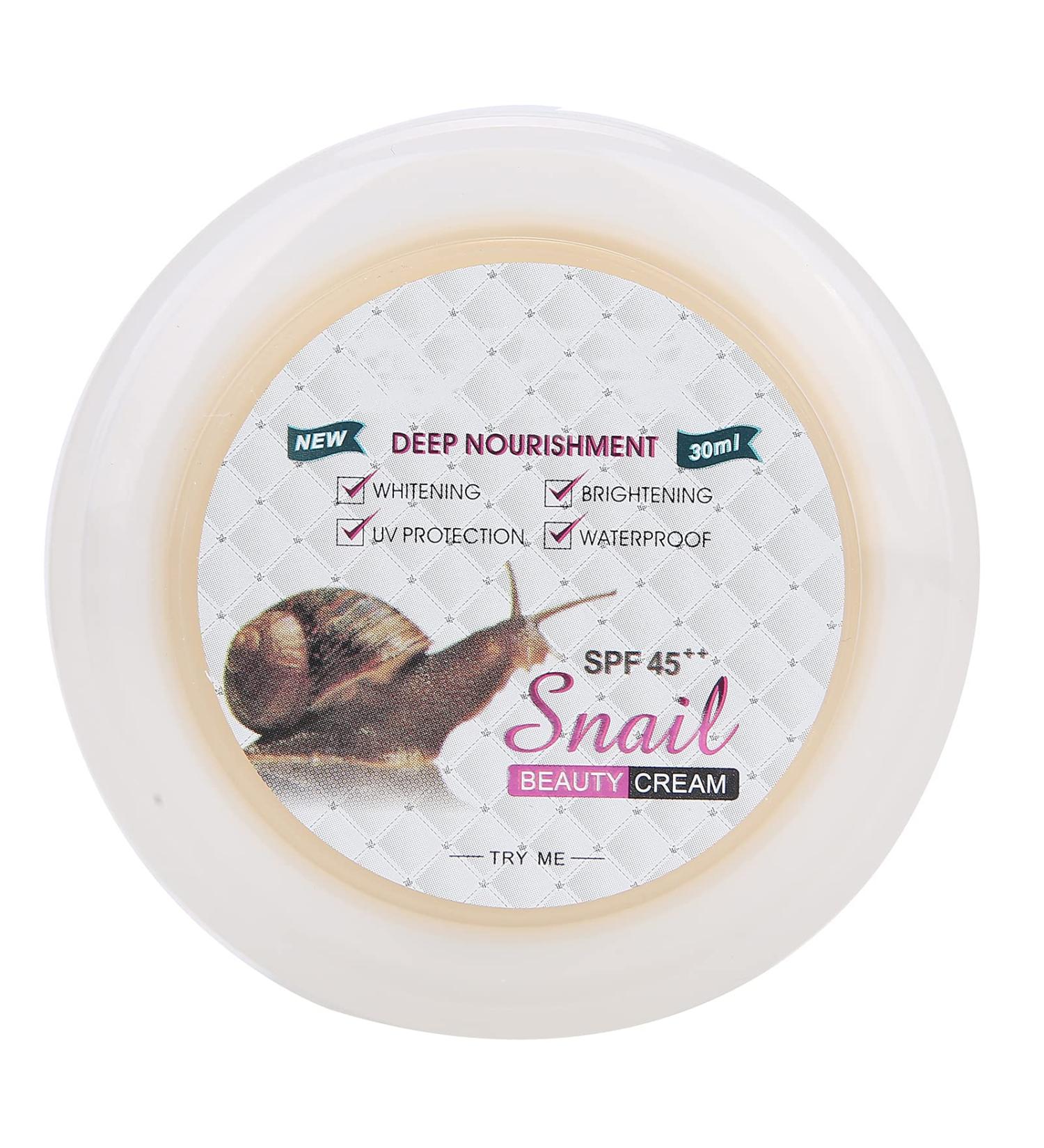 Collagen Snail Essence Concealer Skin Brightening Whitening Pearl Balm Moisturizing Cream 30ml - Buy Online on GoSupps.com