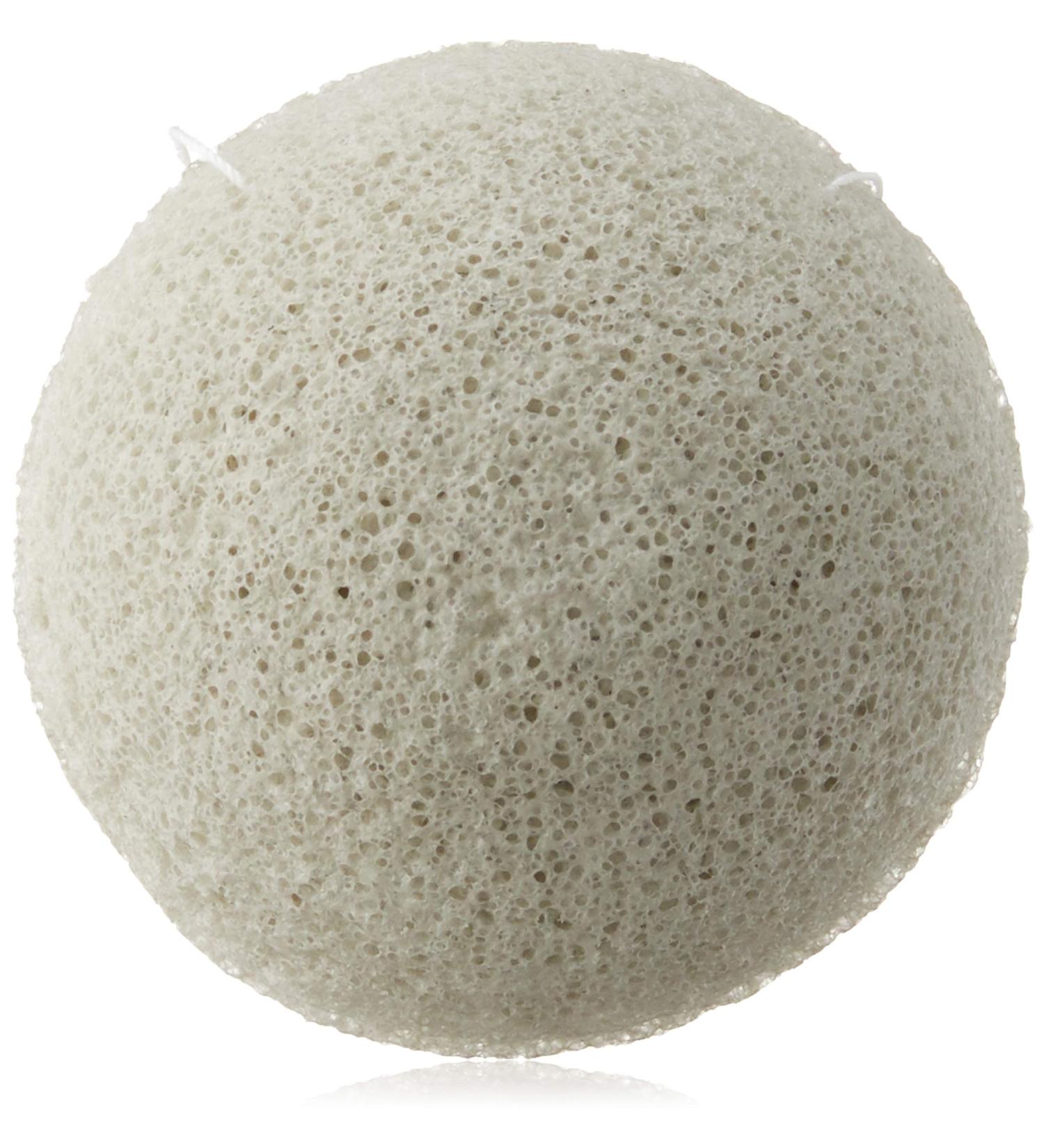 The Konjac Sponge Co The Elements Earth with Energising Tourmaline Cleansing and Exfoliating Facial Sponge - Buy Online on GoSupps.com