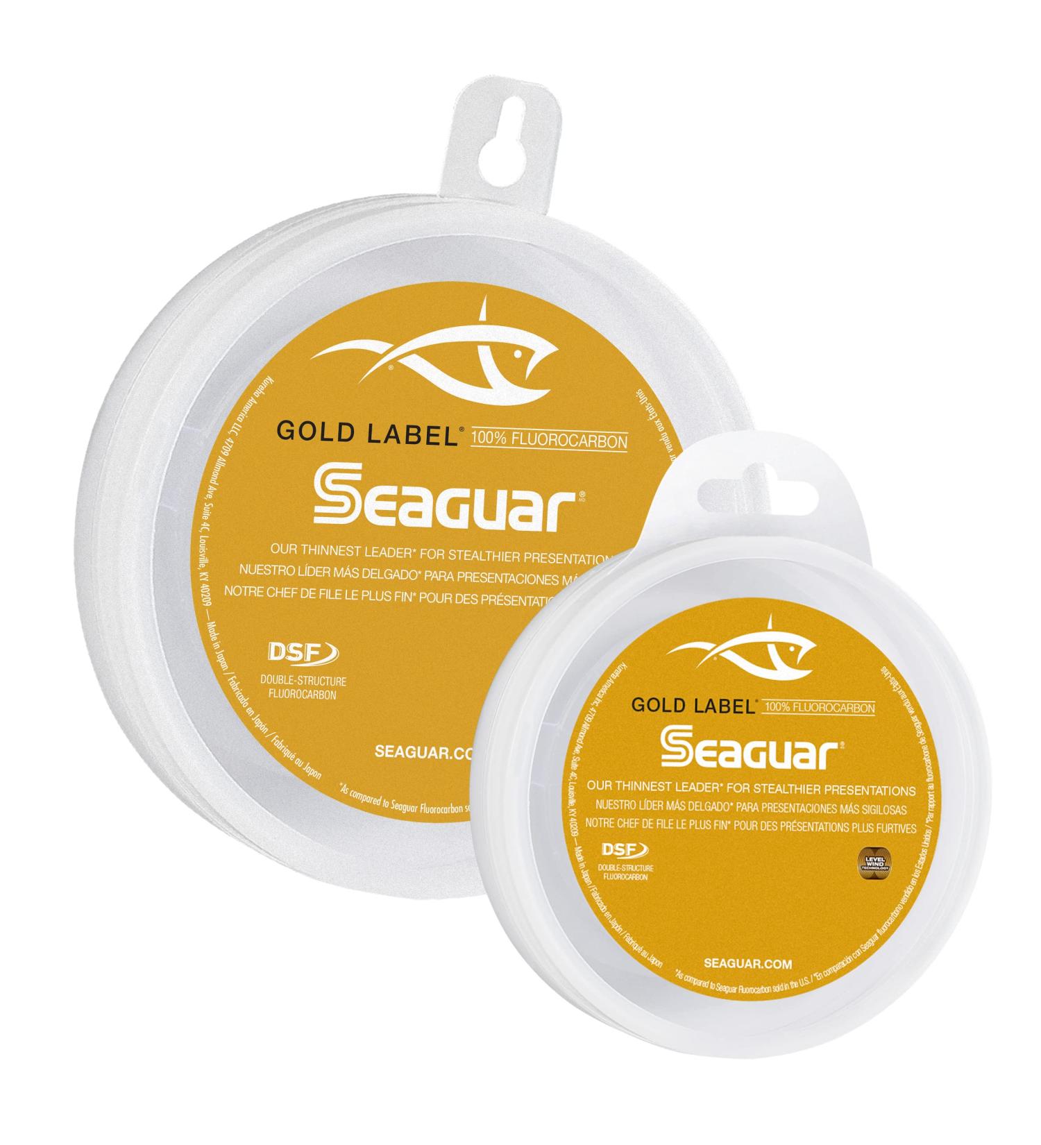 Seaguar Gold Label Fluorocarbon Fishing Line - Thin, Strong Leader - Double Structure, Low Memory - 8lb/25yd - Buy Online on GoSupps.com