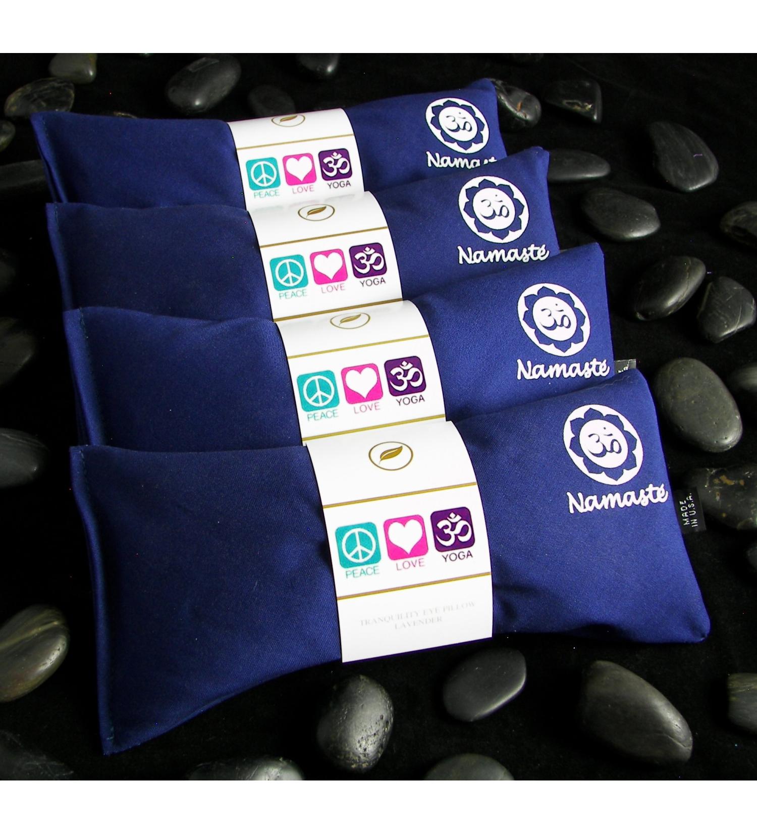 Happy Wraps Namaste Yoga Eye Pillows - Set of 4 - Navy Cotton - Buy Online on GoSupps.com