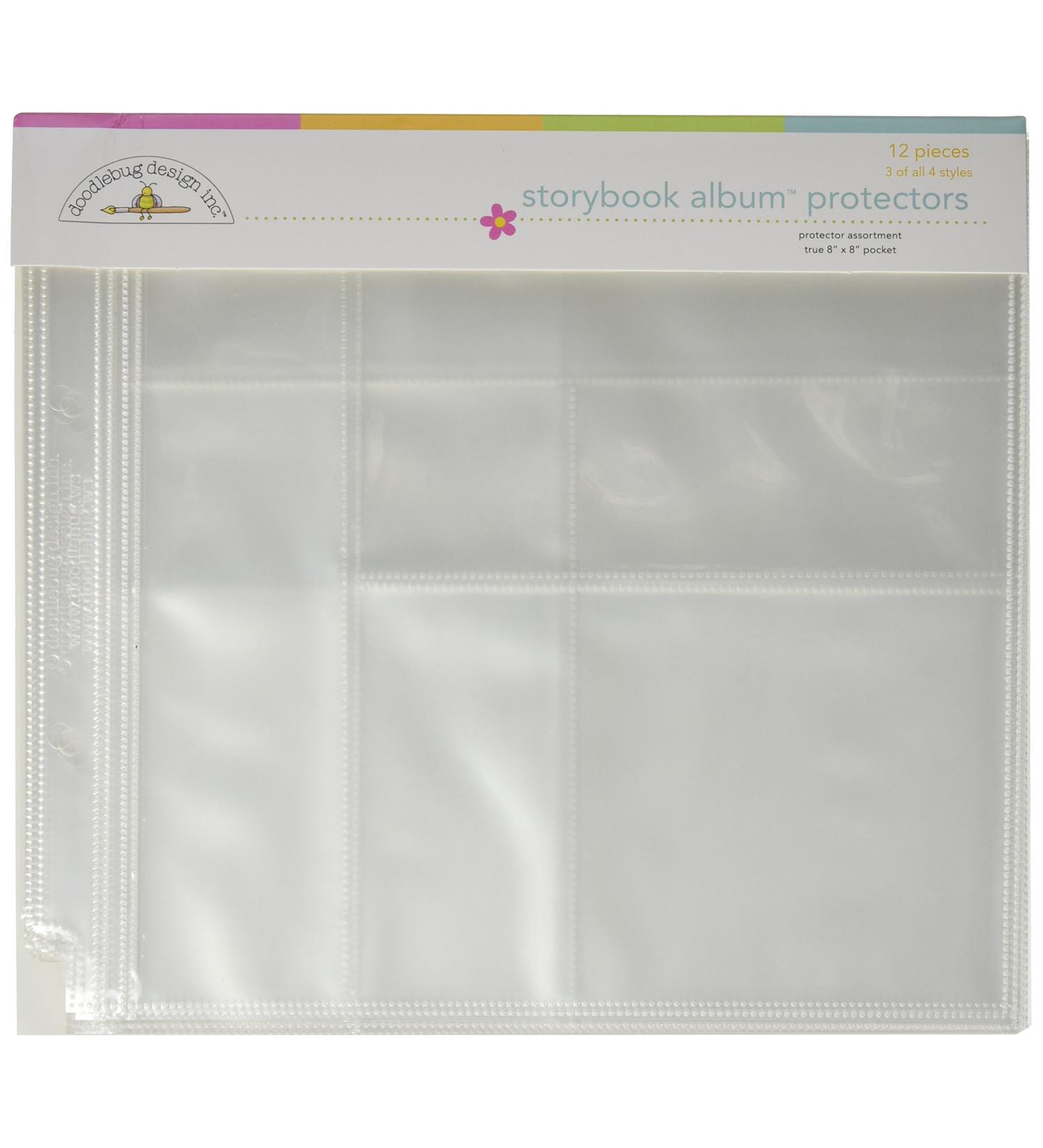 Doodlebug Design Protector Assortment for Scrapbooking  8 by 8-Inch
