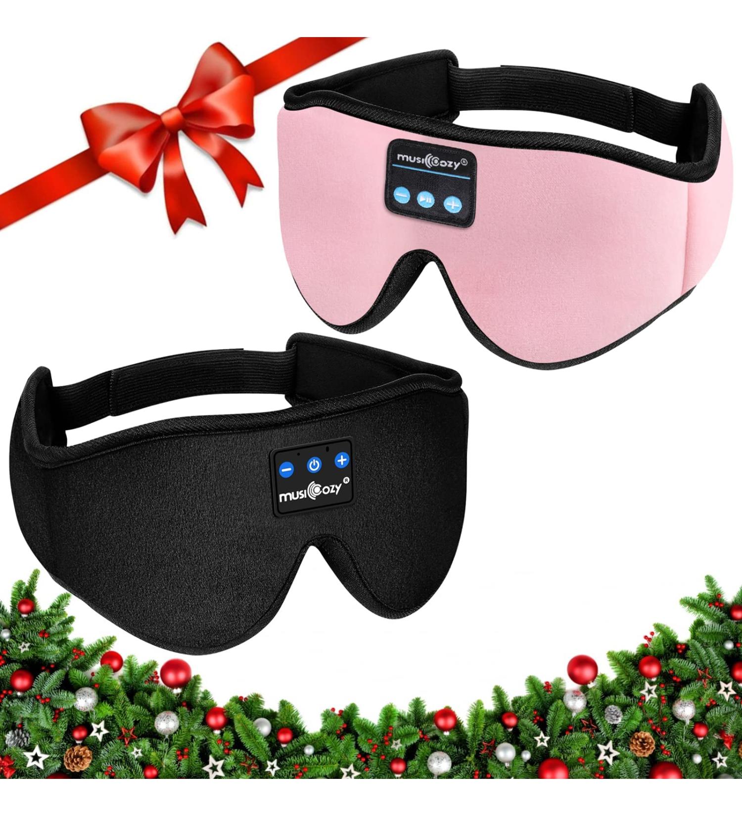 Musicozy Sleep Headphones 3D Bluetooth Headband - Pack of 2 | Wireless Sleeping Eye Mask Earbuds for Side Sleepers, Air Travel & Meditation | Ultra Soft Speakers, Washable Design - Buy Online on GoSupps.com