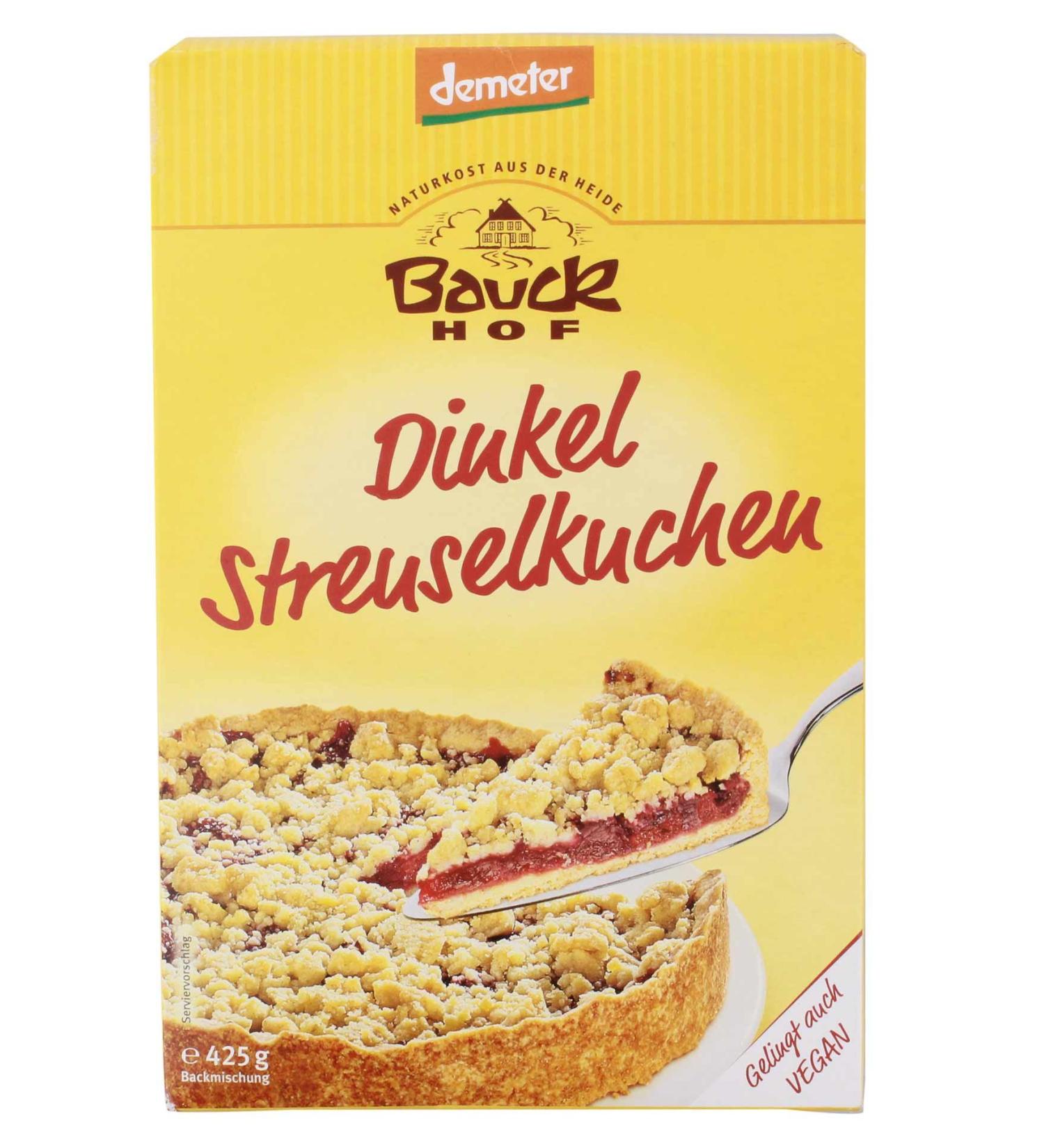 Bauck Backmischung Dinkel-Streusel-Kuchen 425g - Buy Online on GoSupps.com