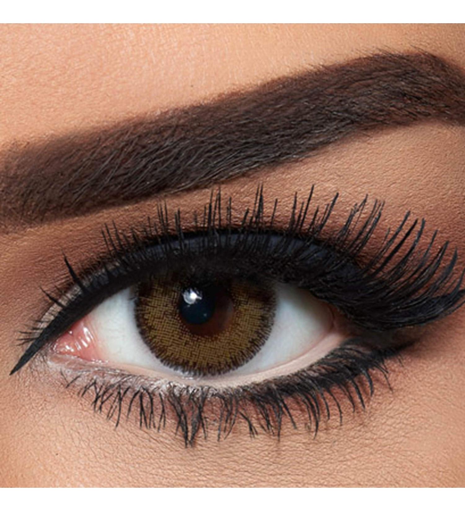 Bella Glow Radiant Hazelnut Colored Contact Lenses - Monthly - Perfect for Dark Eyes - -0.00 Dioptria - Buy Online on GoSupps.com