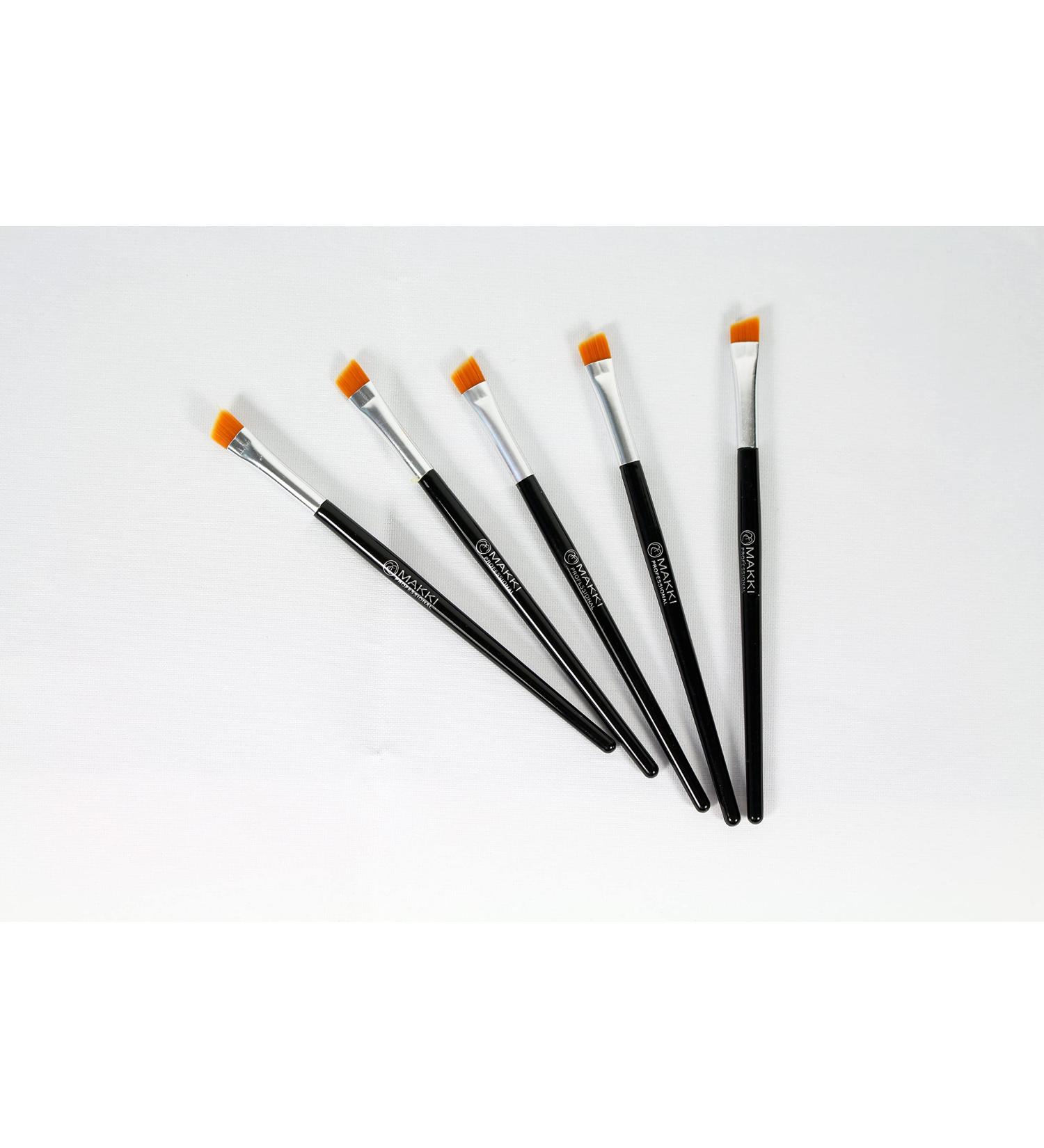 Makki 5 Angled Stiff & Flexible Brush Applicators for Eyelash Tint Eyebrow Tint & Eyelash Perm Curl - International Shipping - Buy Online on GoSupps.com