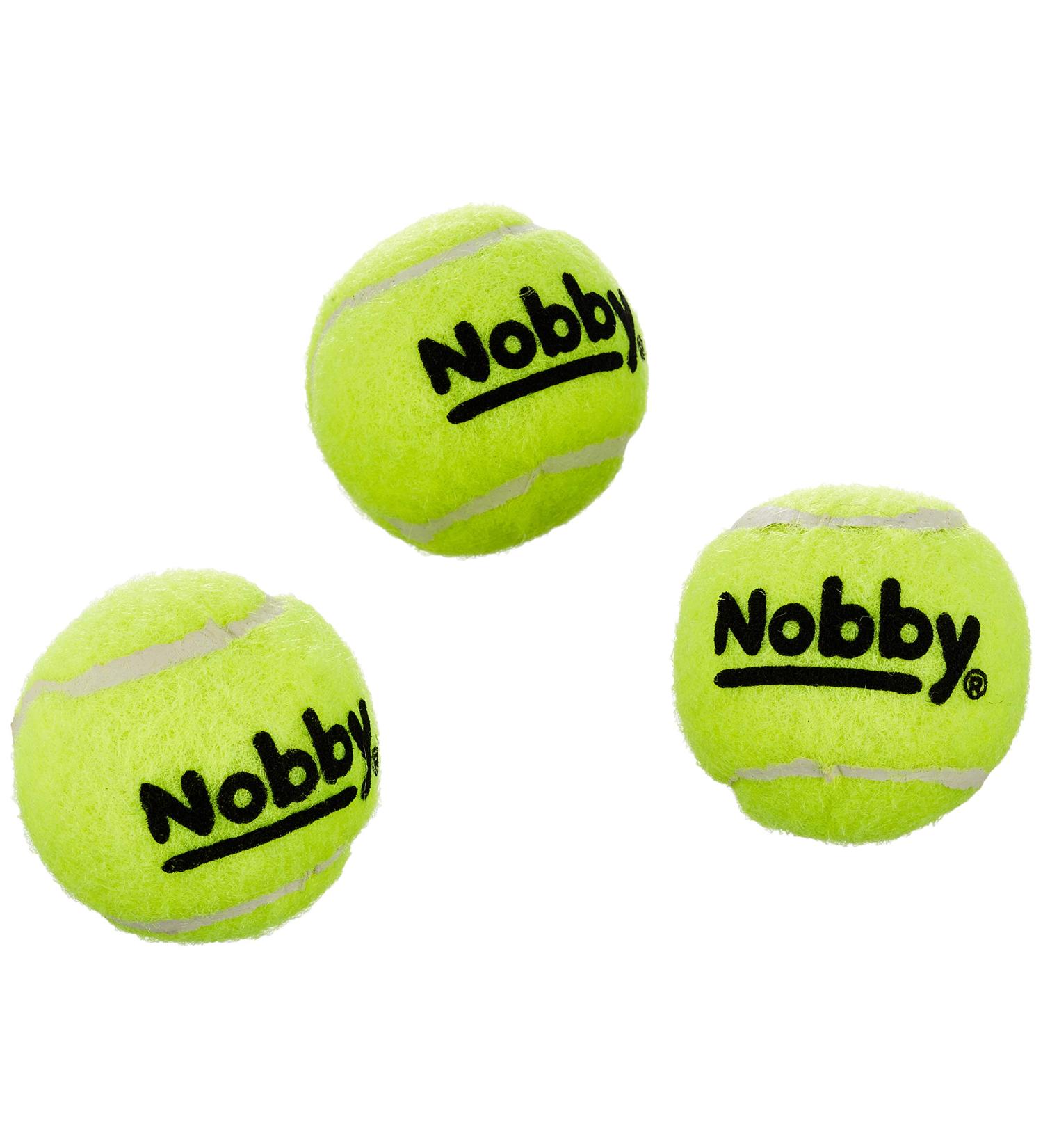Nobby XS Tennis Ball with Squeaker - 3-Pack | 4.5 cm | International Shipping - Buy Online on GoSupps.com