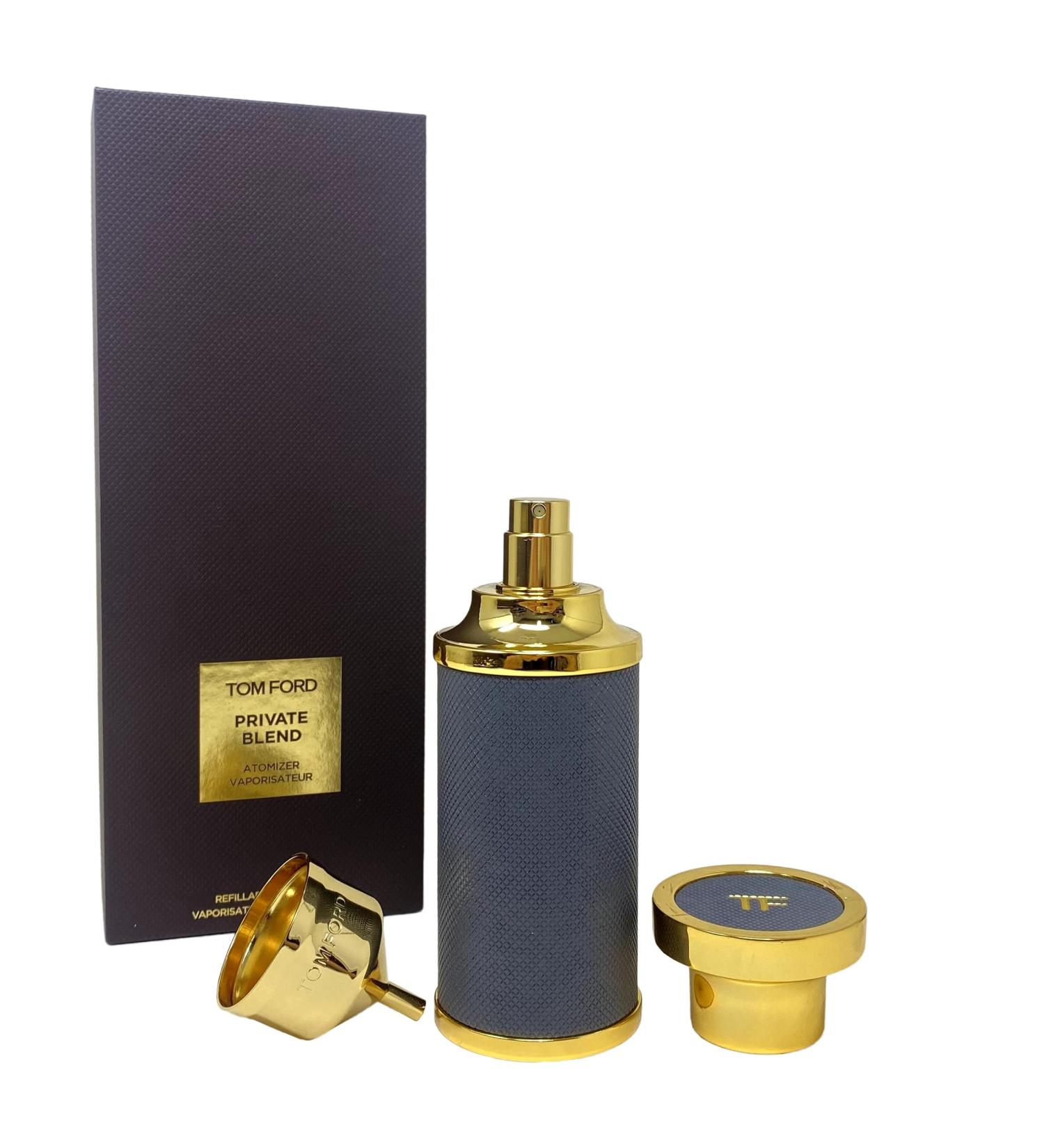 Tom Ford Private Blend Grey Refillable Atomizer + Funnel - LIQUID NOT INCLUDED