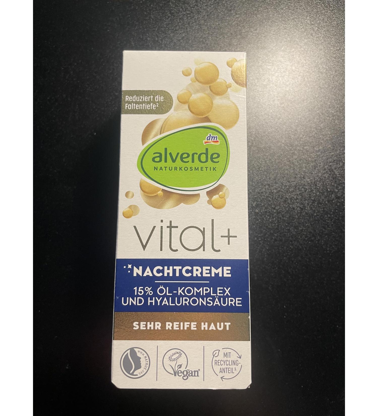 alverde Natural Cosmetics Vital + Night Cream 50 ml