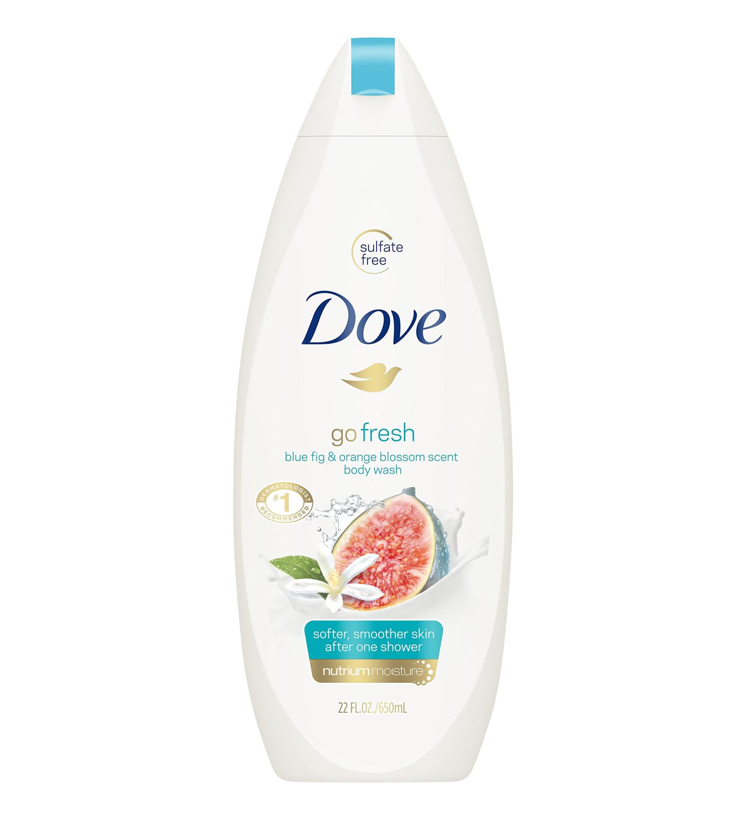 Dove Go Fresh Body Wash Blue Fig & Orange Blossom - 22 fl oz | Refreshing Hydration - Buy Online on GoSupps.com