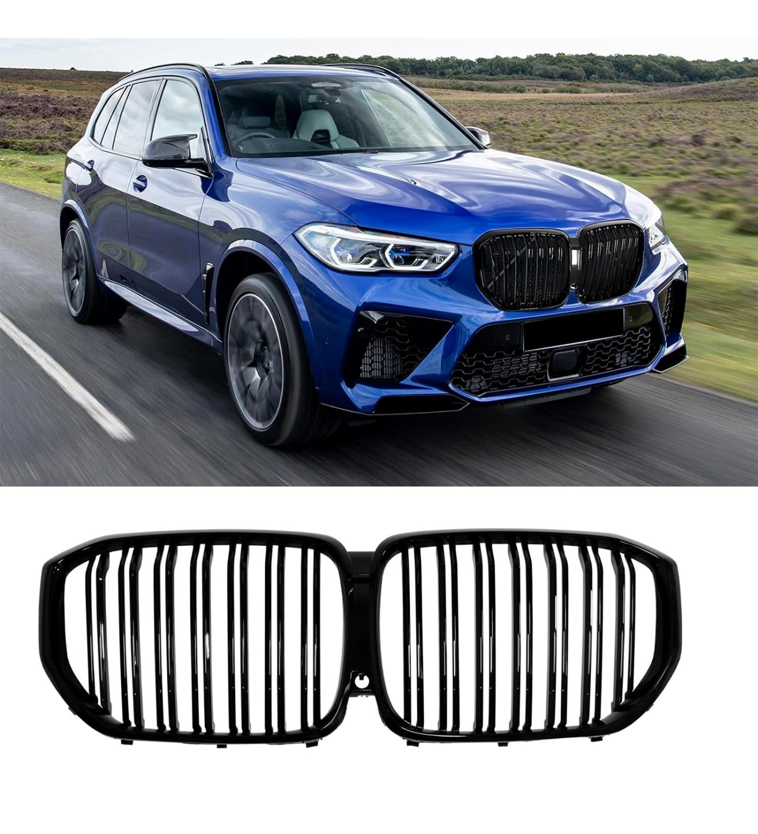 Gangying G05 Grill Front Grille Compatible for BMW X5 Series G05 Kidney Grille Gloss Black Double Slats 2019 2020 2021 2022 - Buy Online on GoSupps.com