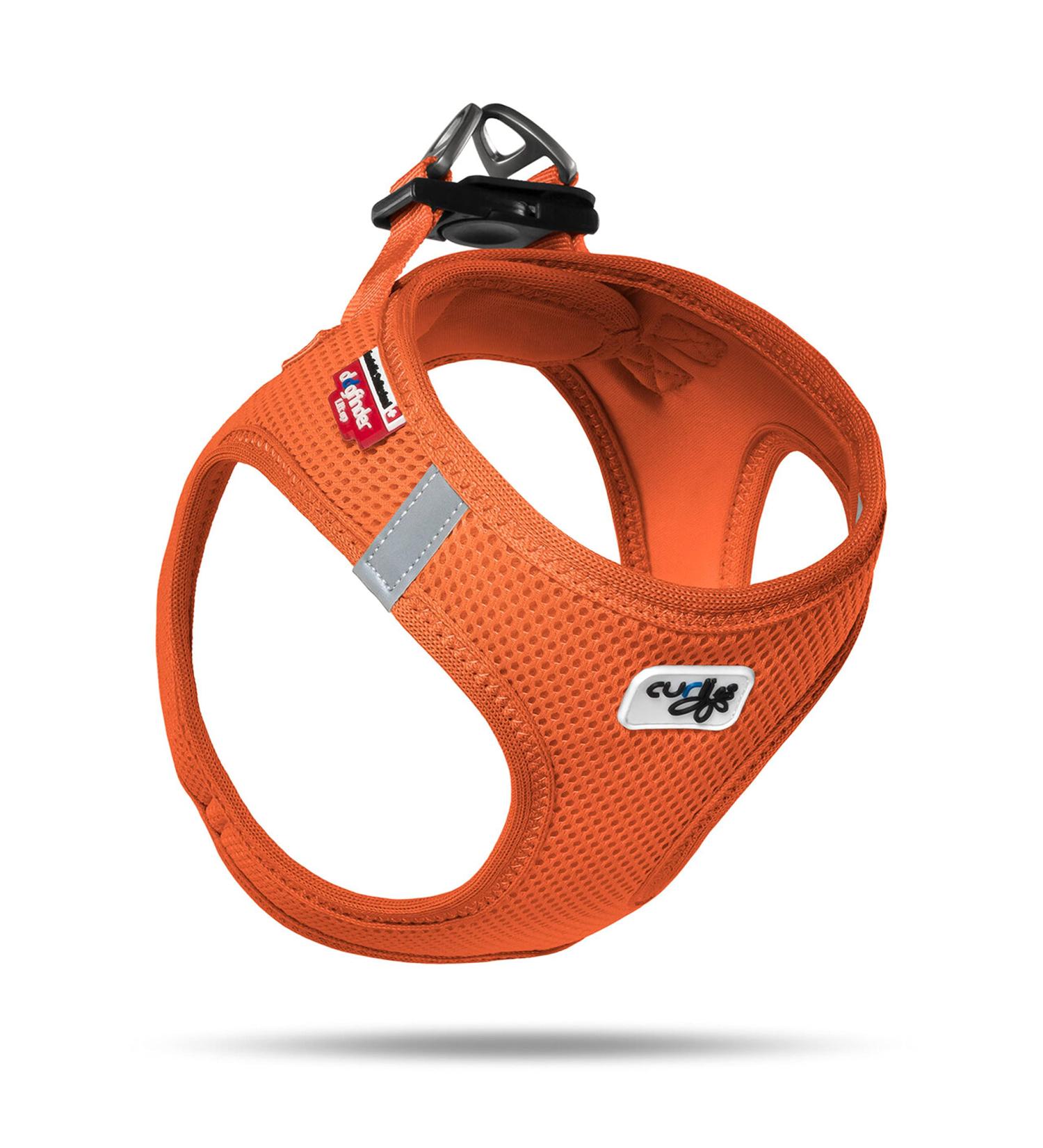 Vest Harness Air-Mesh Orange 3XS - Curli D-Ring Buckle for Small Pets | International Shipping - Buy Online on GoSupps.com
