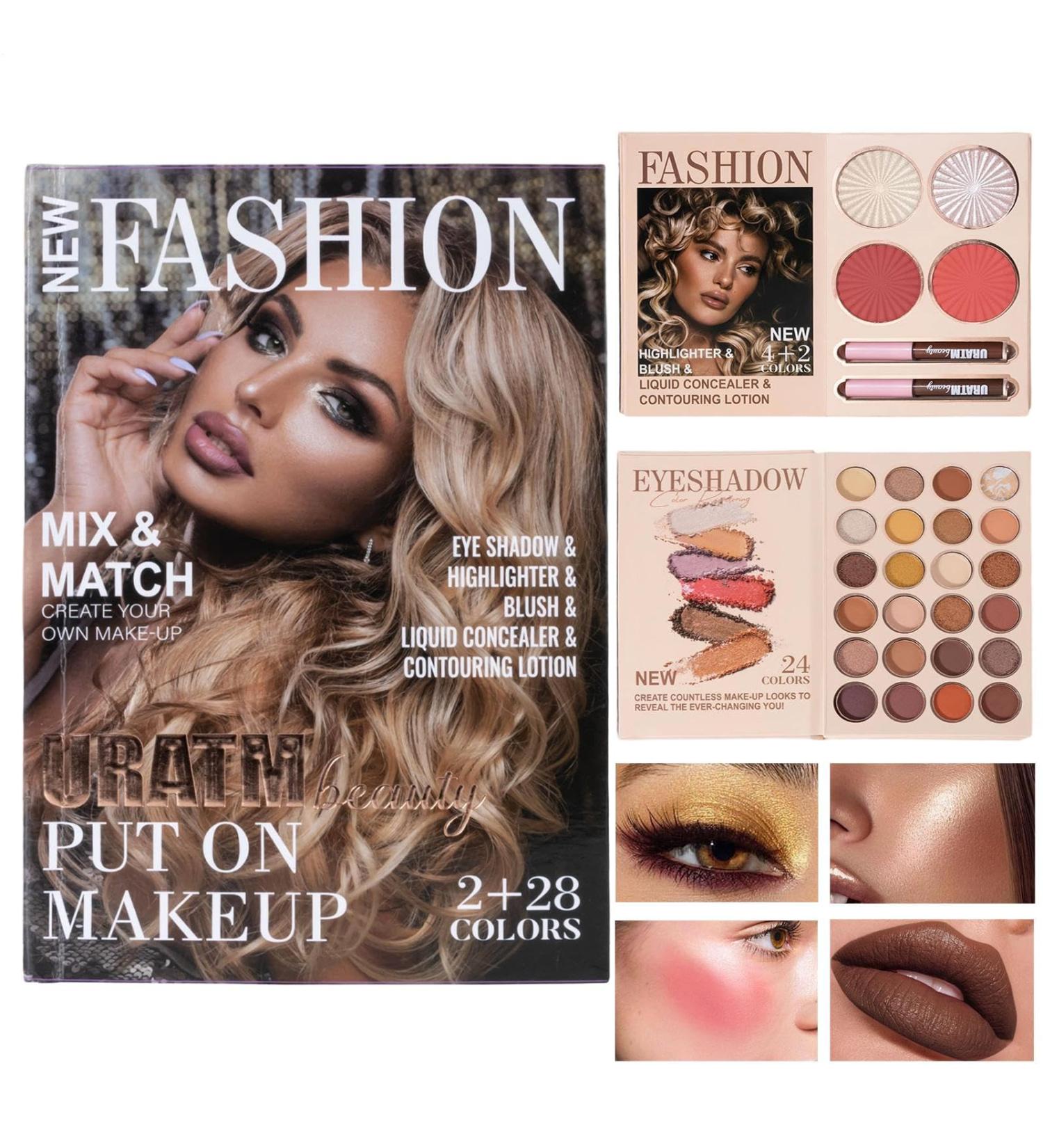  Eoixuqba Makeup Palettes - Long-Lasting Matte Blush | Beauty Eyeshadow and Highlighter Makeup Set - For Everyday Wear Travel Parties Holidays Photoshoots Dates Weddings Evenings and Bridal Events - Buy Online on GoSupps.com