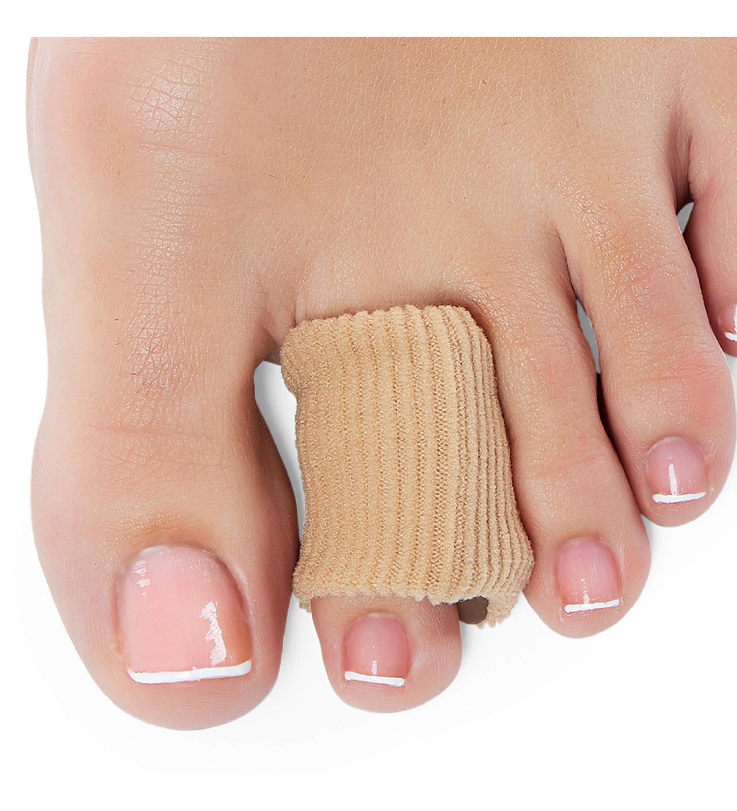 NatraCure Gel Toe Spreaders & Spacer - Ribbed Fabric, Medium Size (1006-M CAT) - 1 Pair - Buy Online on GoSupps.com