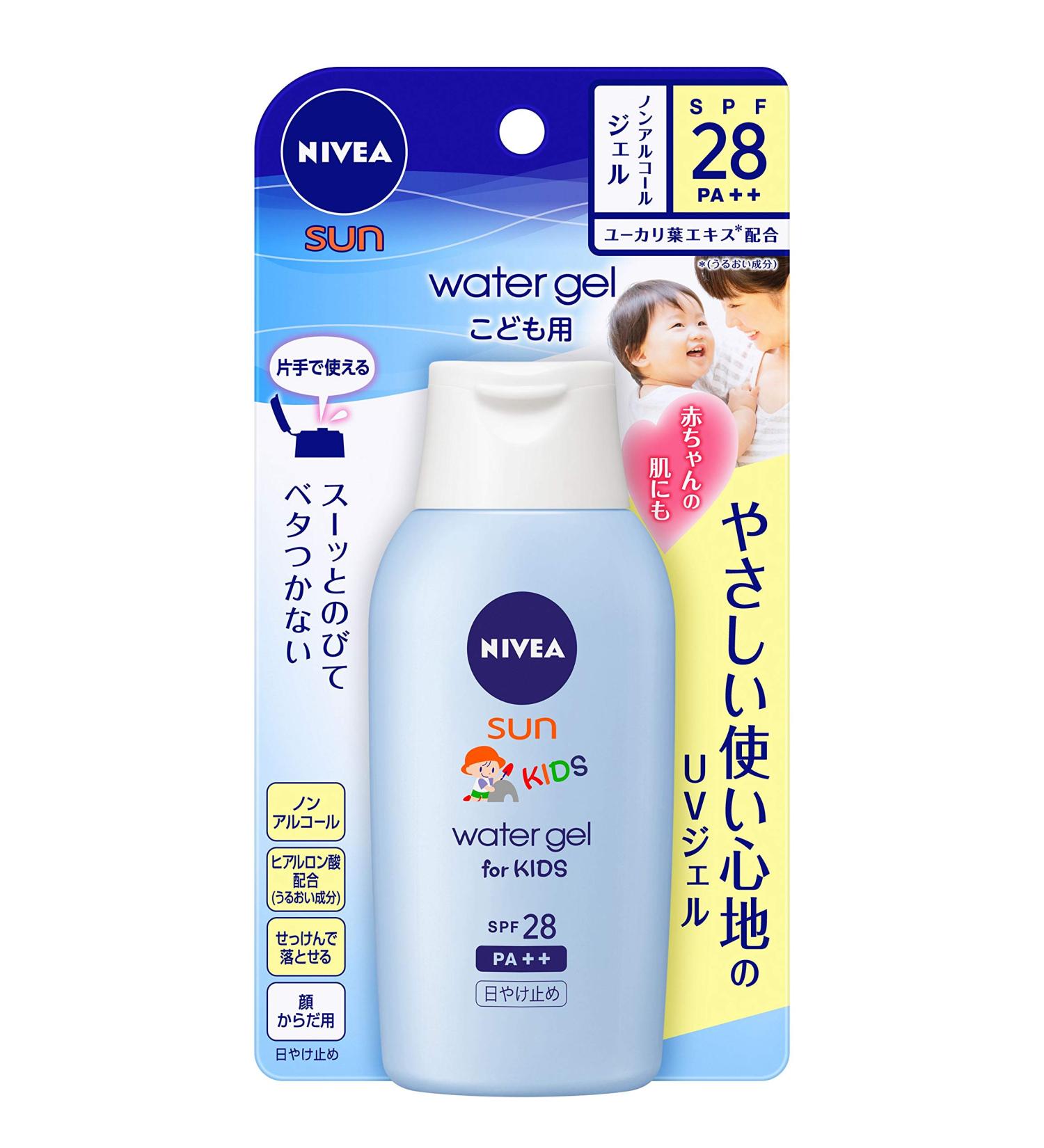 NIVEA SUN Protect Water Gel for Kids SPF 28+ | UV Protection Japan Import - 120g - Buy Online on GoSupps.com