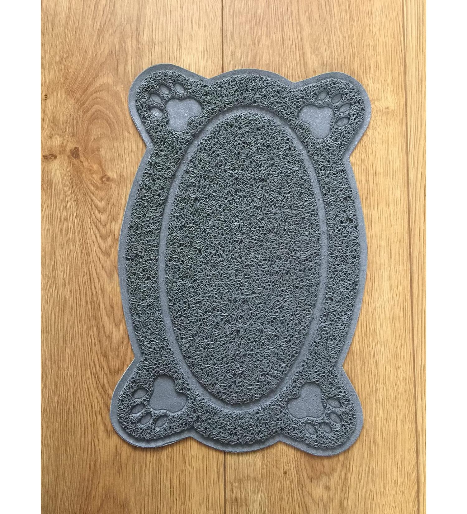 OPUL Bone Style PVC Placemat Waterproof Dog Cat Food Mat Non Slip Dog Puppy Pet Cat Dish Bowl Food Water Mat Wipe Clean FDA Grade (GREY) - Buy Online on GoSupps.com