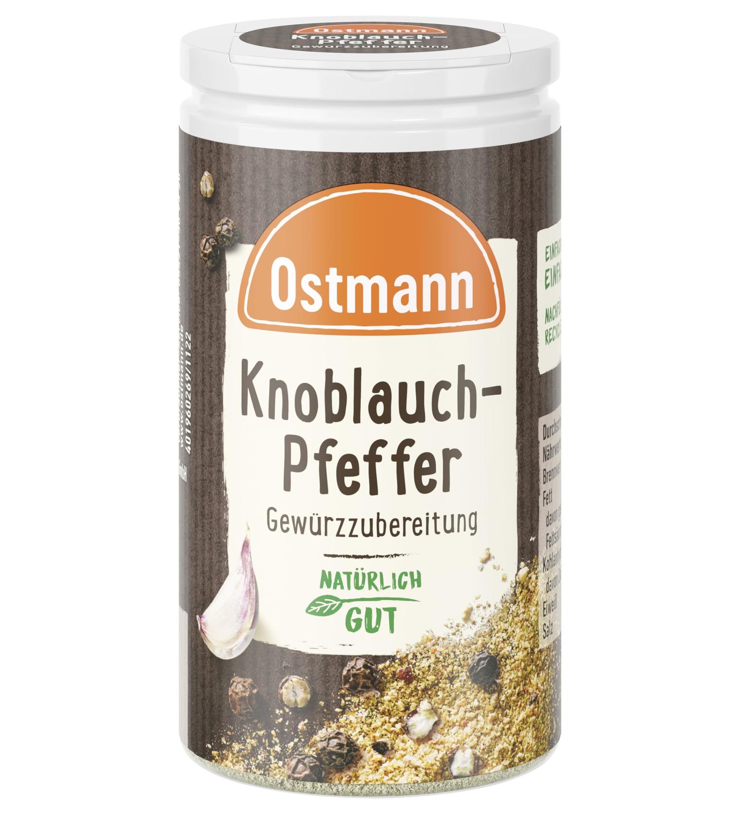 Ostmann Garlic & Pepper Spice Blend - Pack of 4 (4 x 40g) | Premium International Shipping - Buy Online on GoSupps.com