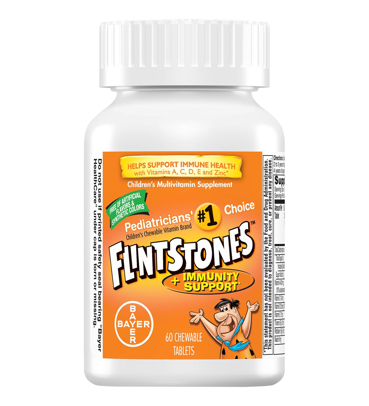 Flintstones Multivitamin for Kids - Immunity Support, 60 Chewable Tablets - Buy Online on GoSupps.com