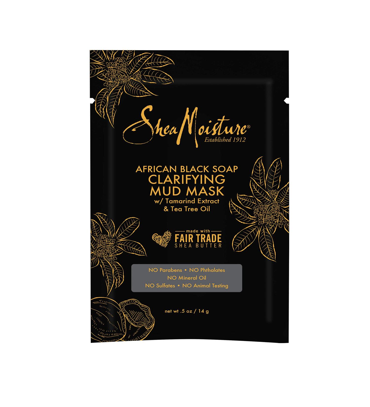 Buy SheaMoisture Mud Mask Packette for Oily Blemish-Prone Skin - African Black Soap | 0.5 oz - International Shipping Available - Buy Online on GoSupps.com