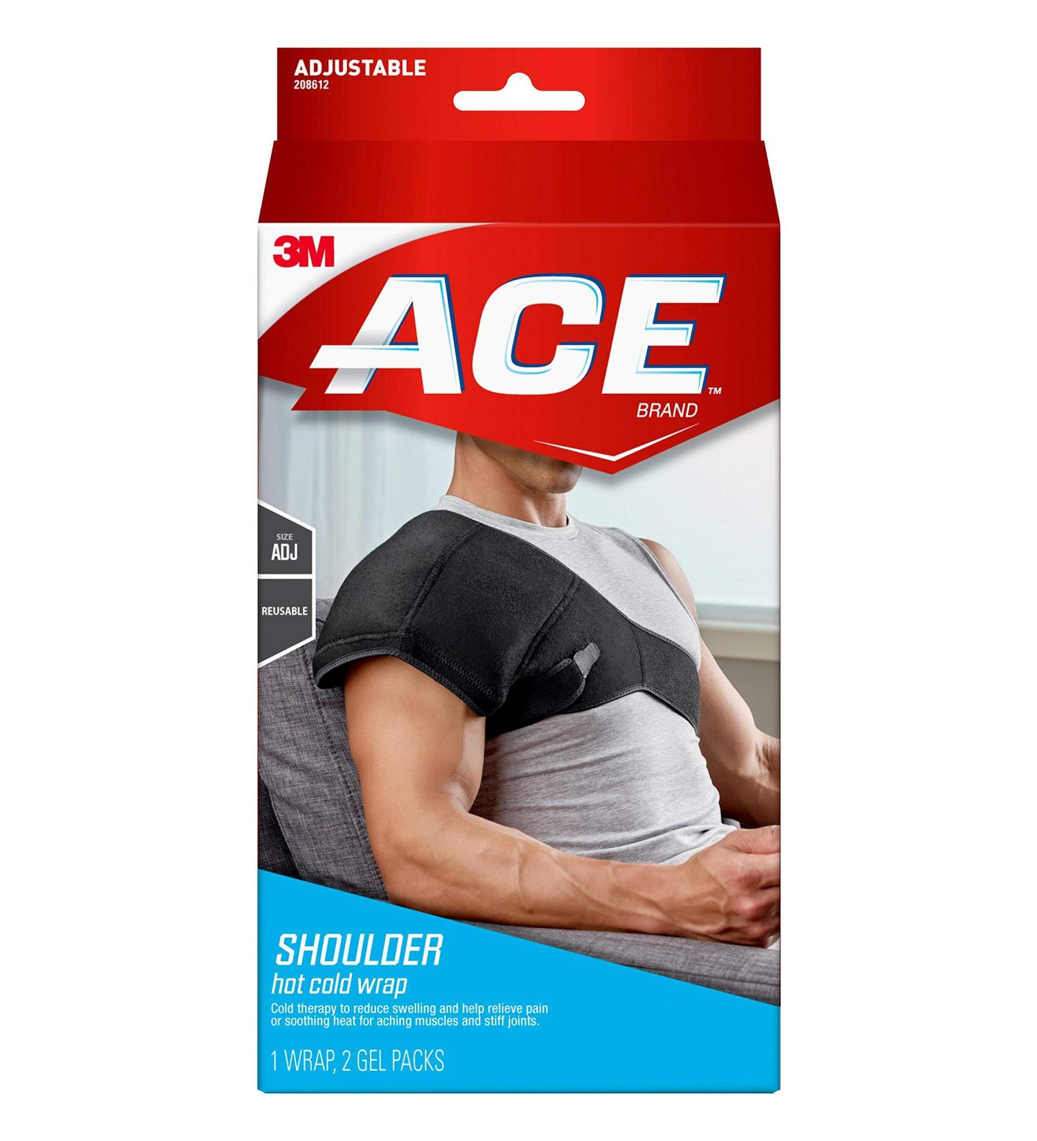 ACE Hot Cold Shoulder Wrap - Adjustable and Black - Buy Online on GoSupps.com