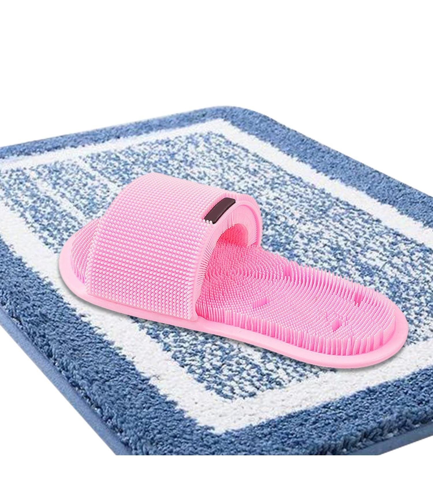 Shower Foot Scrubber Foot Massager for Shower - Soft Bristles Non-Slip Base Cleaning Smoothing Massaging Feet Scrubber for Men and Pink Single Pack - Buy Online on GoSupps.com