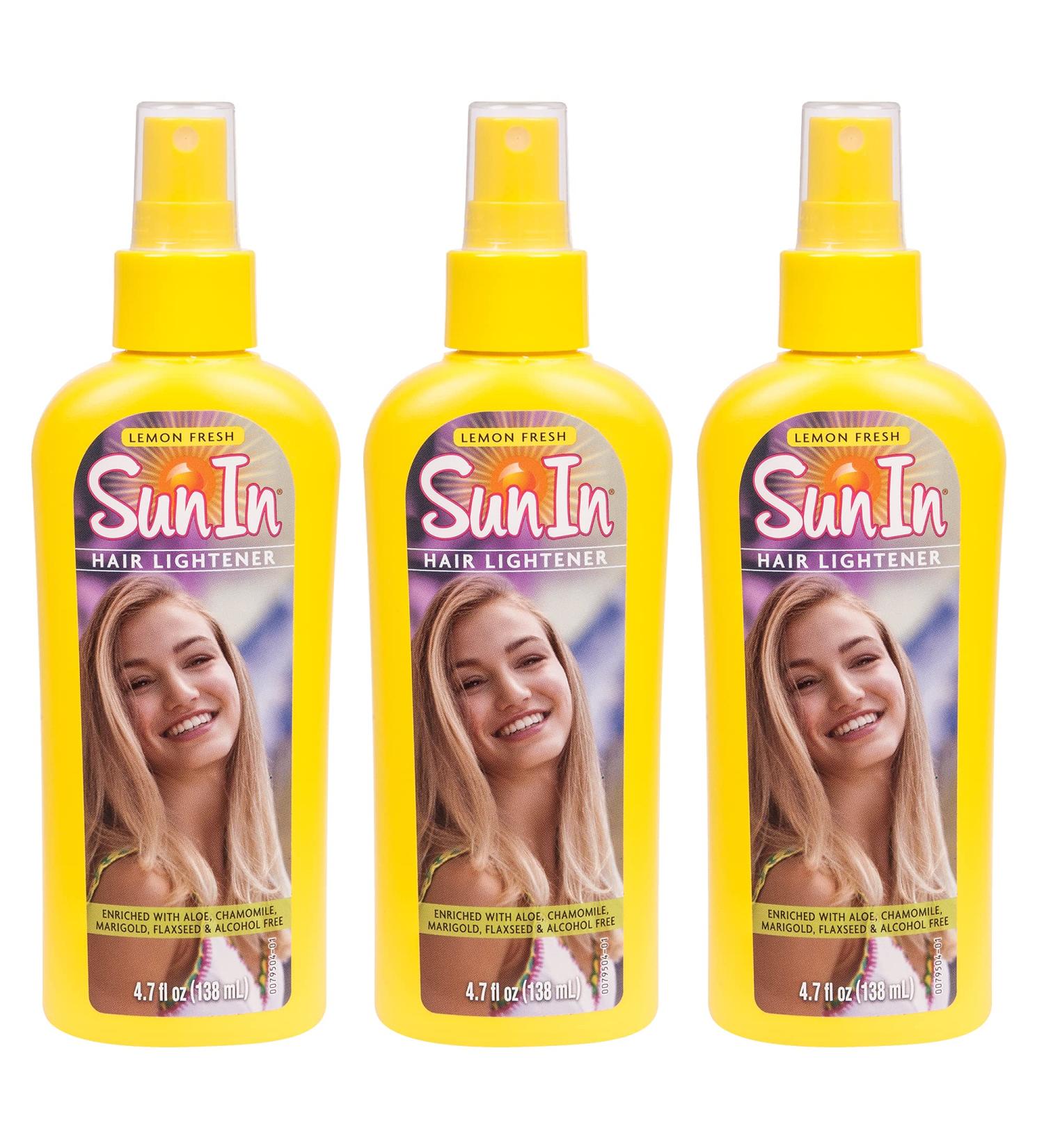Sun In Hair Lightener Lemon Fresh 4.7oz Pump (3 Pack) - Natural Hair Lightening Solution - Buy Online on GoSupps.com
