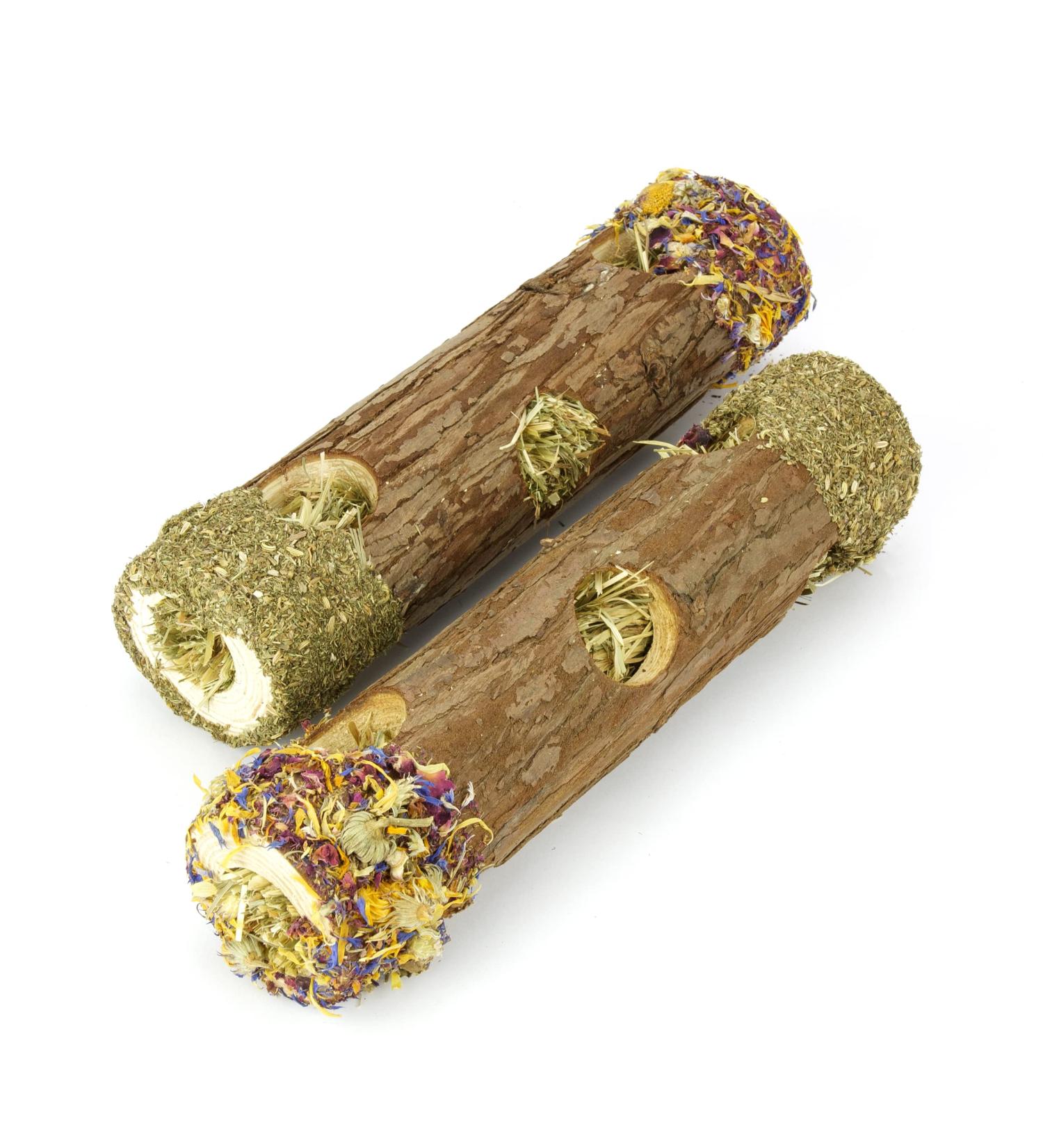 Mr. Crumble Dried Pet Food Tummel-Tunnel for Rodents | Grain-Free Tube Tunnel Set of 2 with Flowers & Herbs - International Shipping - Buy Online on GoSupps.com