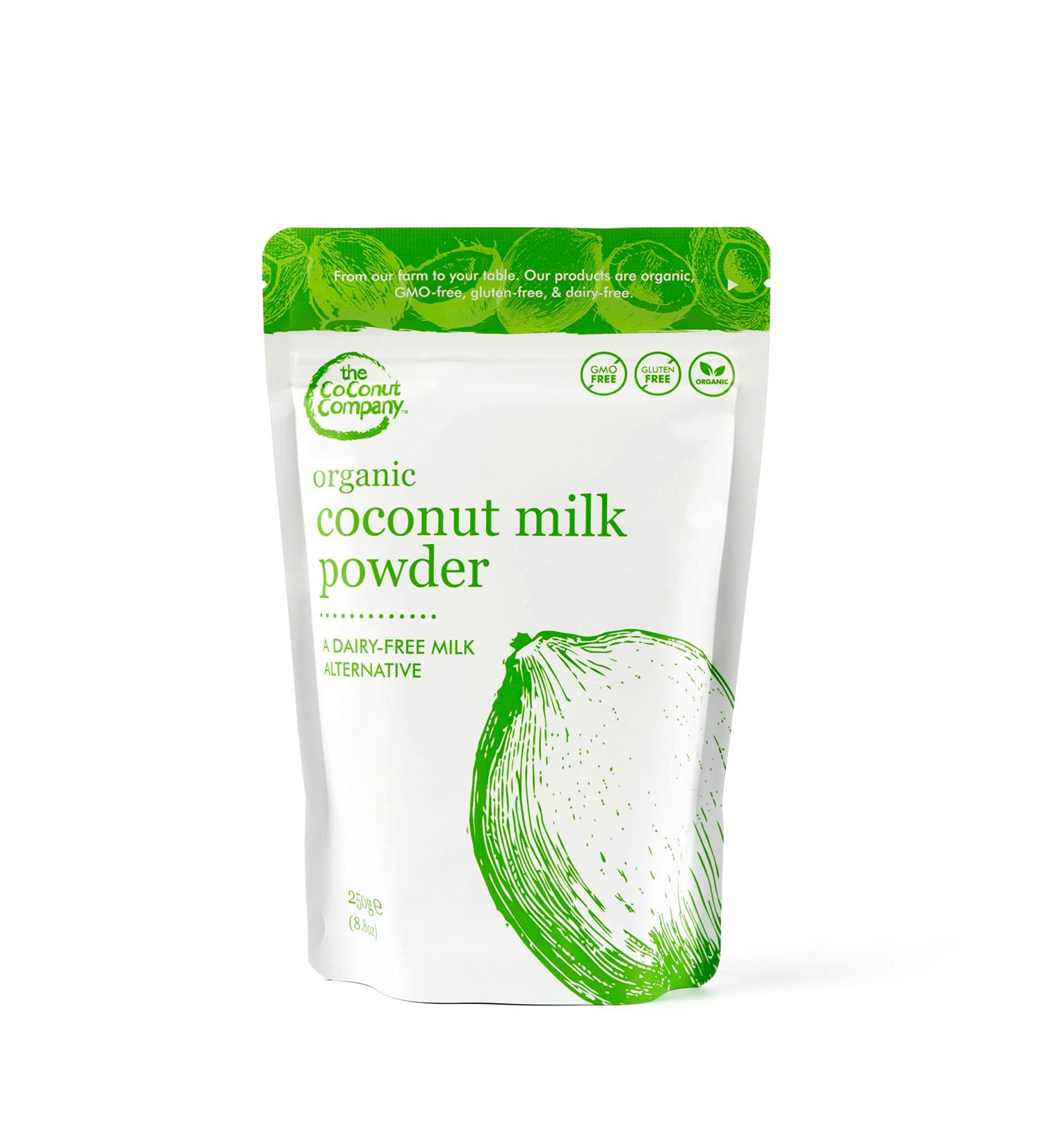 Organic Coconut Milk Powder 250g - Dairy & Gluten-Free - Vegan - High Lauric Acid - 65% Coconut Oil - Pure - 1 Pack - Buy Online on GoSupps.com