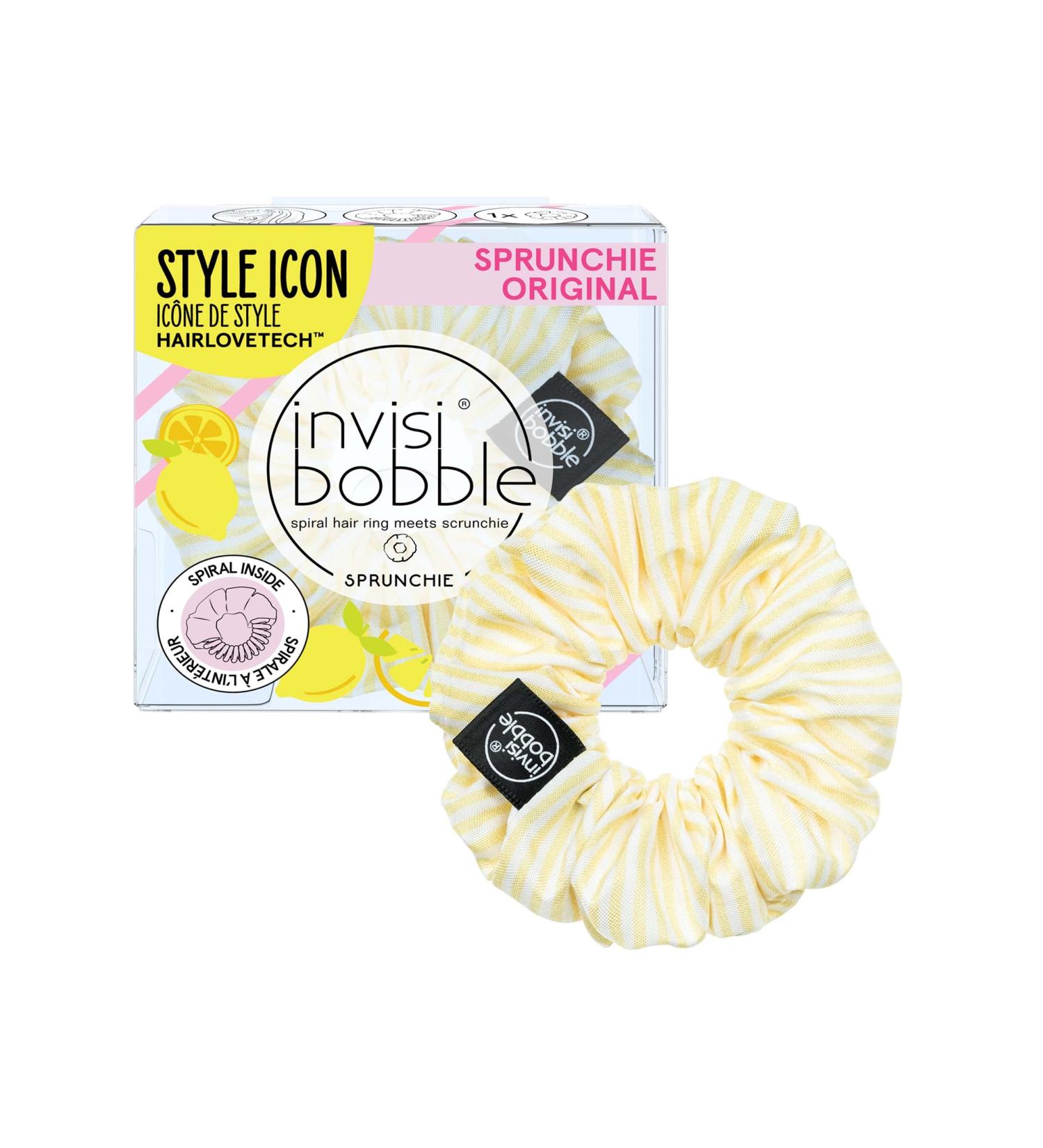 Buy Invisibobble Haarjummi Fruit Fiesta Scrunchy - Yellow White Striped - Stylish Hair Accessories for Girls & Women | Pastel Colors | Designed in Munich | International Shipping - Buy Online on GoSupps.com