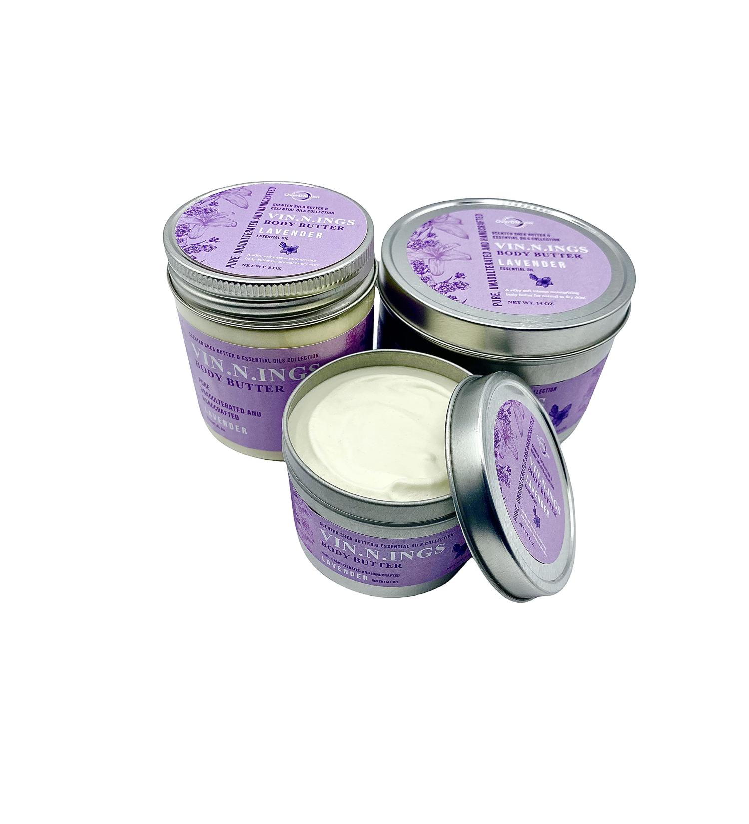 Buy Lavender Essential Oil Shea Body Butter - 8 oz | Nourishing Moisturizer for Soft Skin - International Shipping Available - Buy Online on GoSupps.com