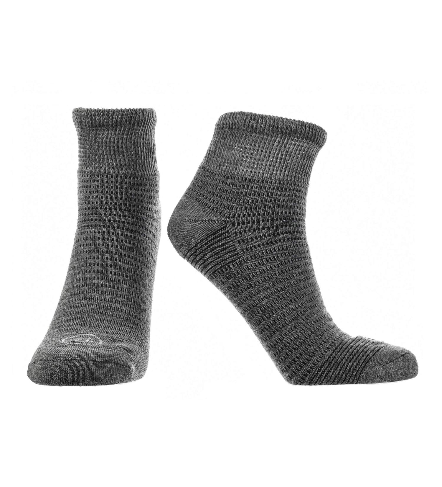 Doctor's Choice Diabetic Men's Seamless Ankle Socks with Aloe Infusion - Gout Comfort, Non-Binding Top - Large (10-13) - Charcoal - 1 Pair - Buy Online on GoSupps.com