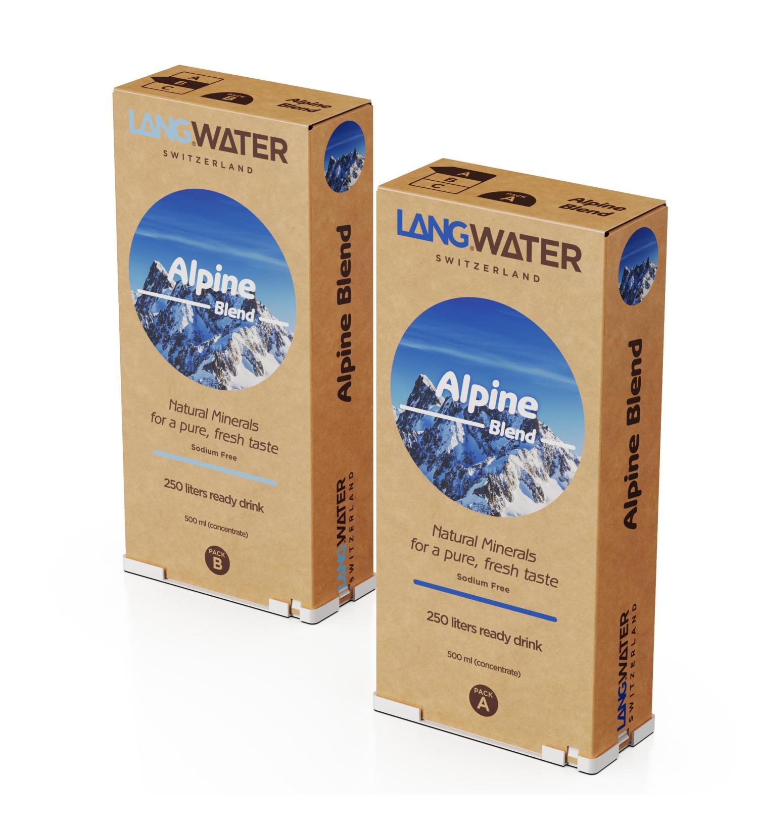 Langwater Alpine Blend Minerals Mix - Magnesium & Potassium for Water Remineralization | Fresh Taste & Easy Application | 2 Pack - International Shipping - Buy Online on GoSupps.com