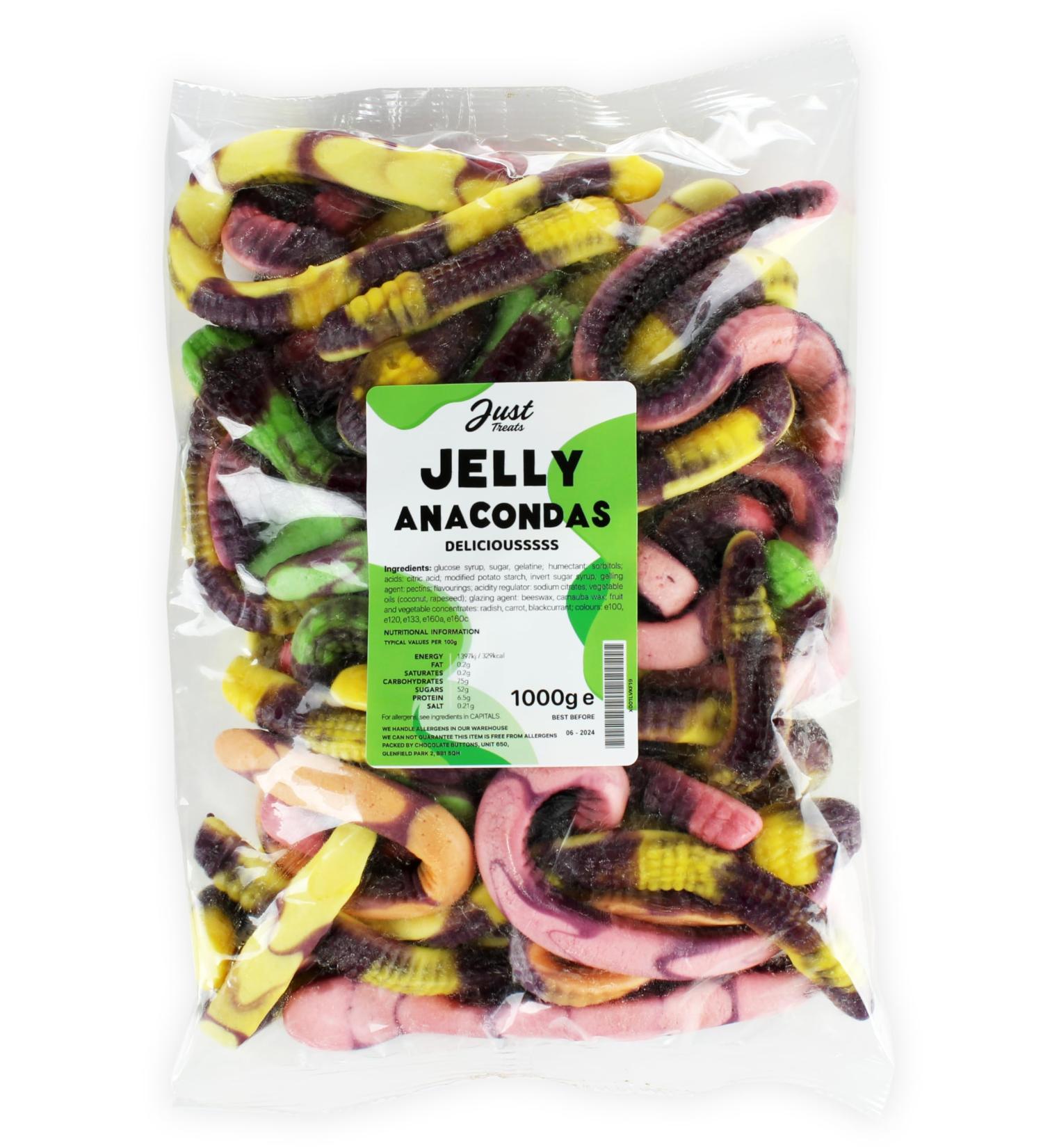 Jelly Anacondas 1000g Party Bag by Just Treats Sweet Shop Collection