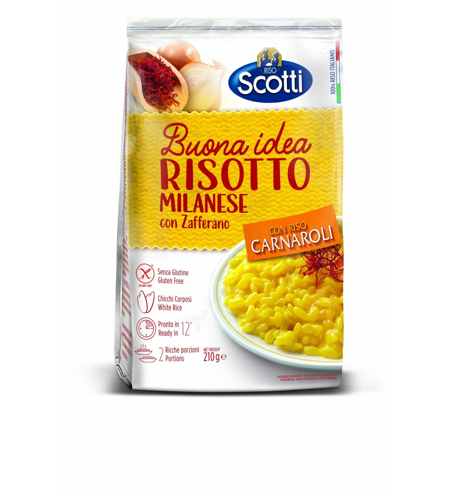  Riso Scotti Riso Scotti Prepared for Risotto alla Milanese - 210 gr - Buy Online on GoSupps.com