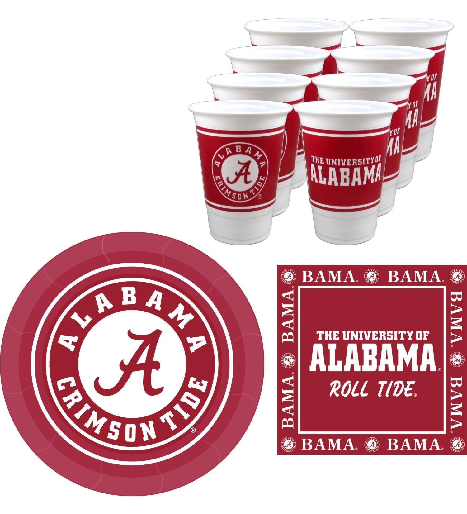 Westrick Alabama Crimson Tide Party Supplies 48 Pieces (Serves 16) - Buy Online on GoSupps.com