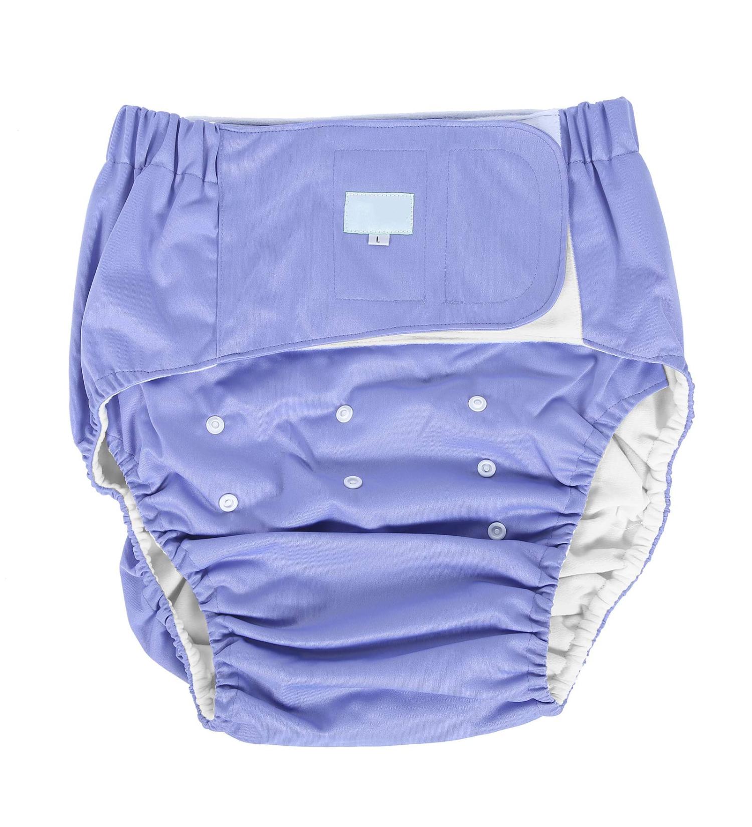 Buy Soft Adjustable Reusable Adult Diapers - Washable Fast-Drying Incontinence Care (Purple) - Buy Online on GoSupps.com